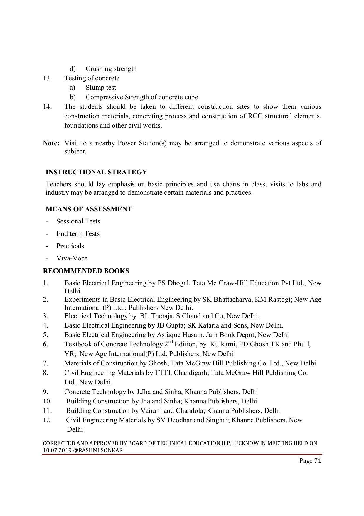 EFFECTIVE FROM JULY 2019-20 - SIX SEMESTER DIPLOMA COURSE IN MECHANICAL ENGINEERING ( AUTOMOBILE) - Page 71