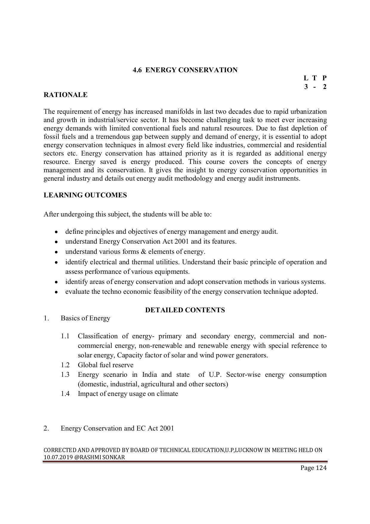 EFFECTIVE FROM JULY 2019-20 - SIX SEMESTER DIPLOMA COURSE IN MECHANICAL ENGINEERING ( AUTOMOBILE) - Page 124