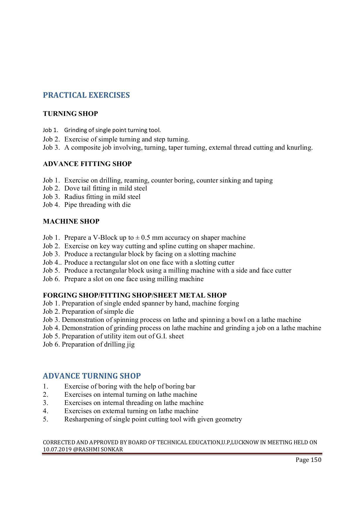 EFFECTIVE FROM JULY 2019-20 - SIX SEMESTER DIPLOMA COURSE IN MECHANICAL ENGINEERING ( AUTOMOBILE) - Page 150