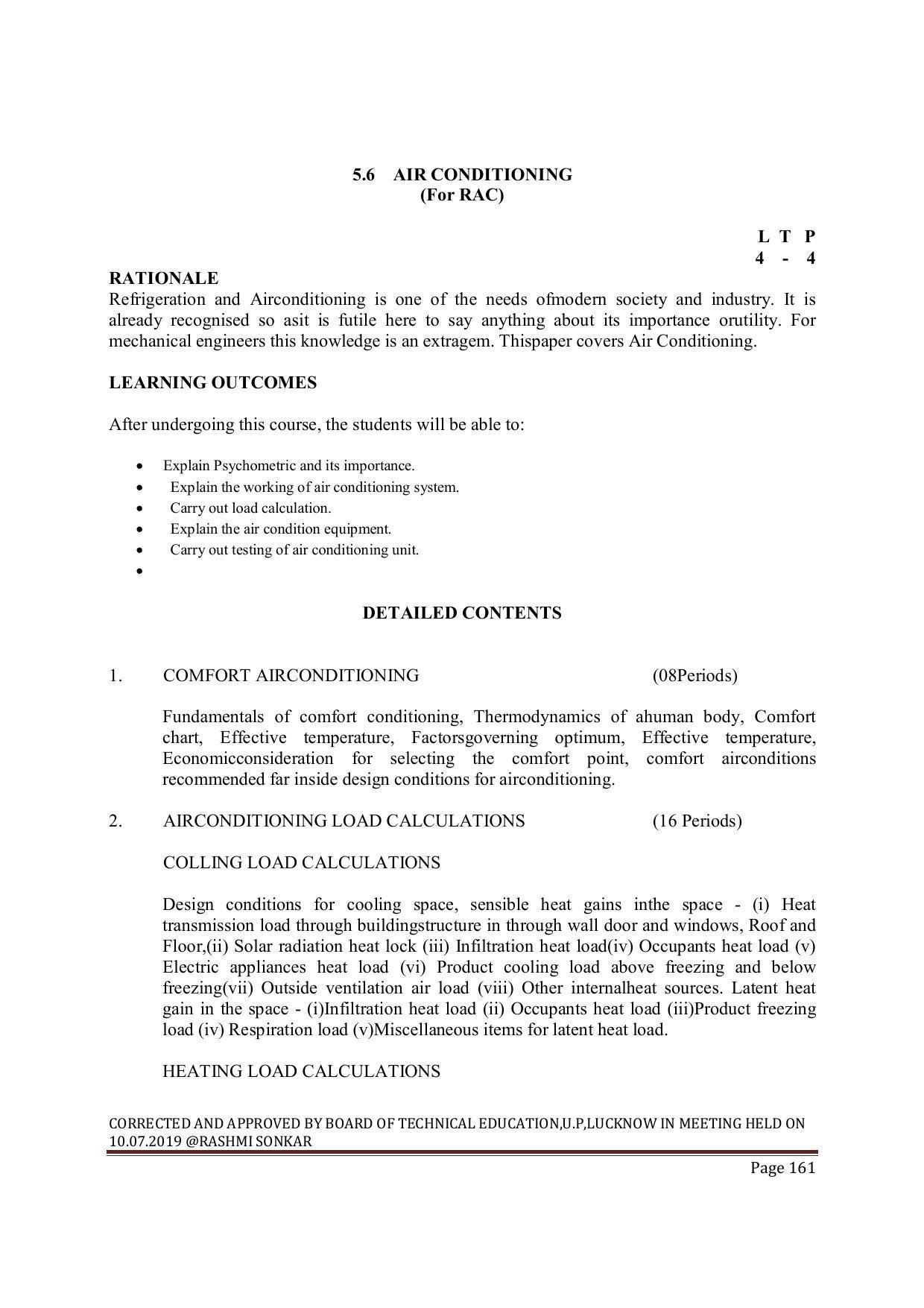 EFFECTIVE FROM JULY 2019-20 - SIX SEMESTER DIPLOMA COURSE IN MECHANICAL ENGINEERING ( AUTOMOBILE) - Page 161