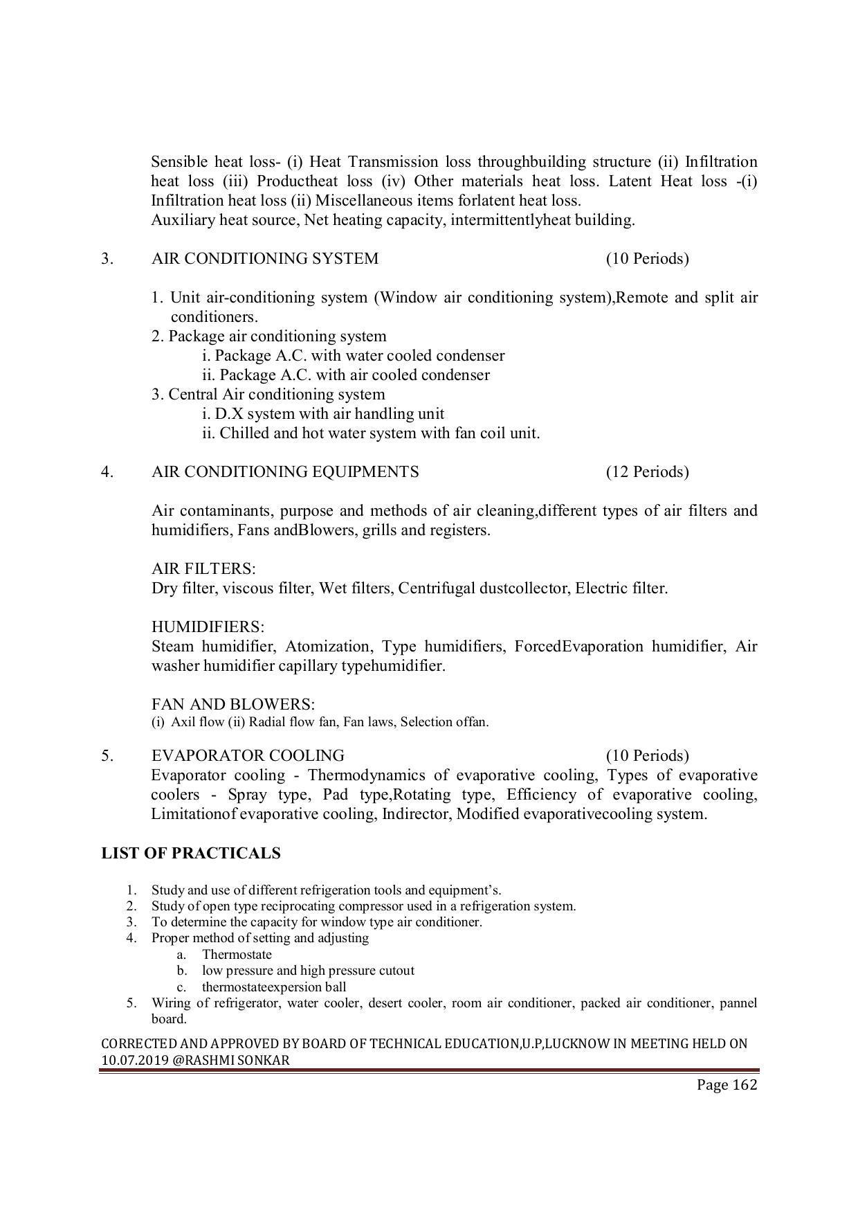 EFFECTIVE FROM JULY 2019-20 - SIX SEMESTER DIPLOMA COURSE IN MECHANICAL ENGINEERING ( AUTOMOBILE) - Page 162
