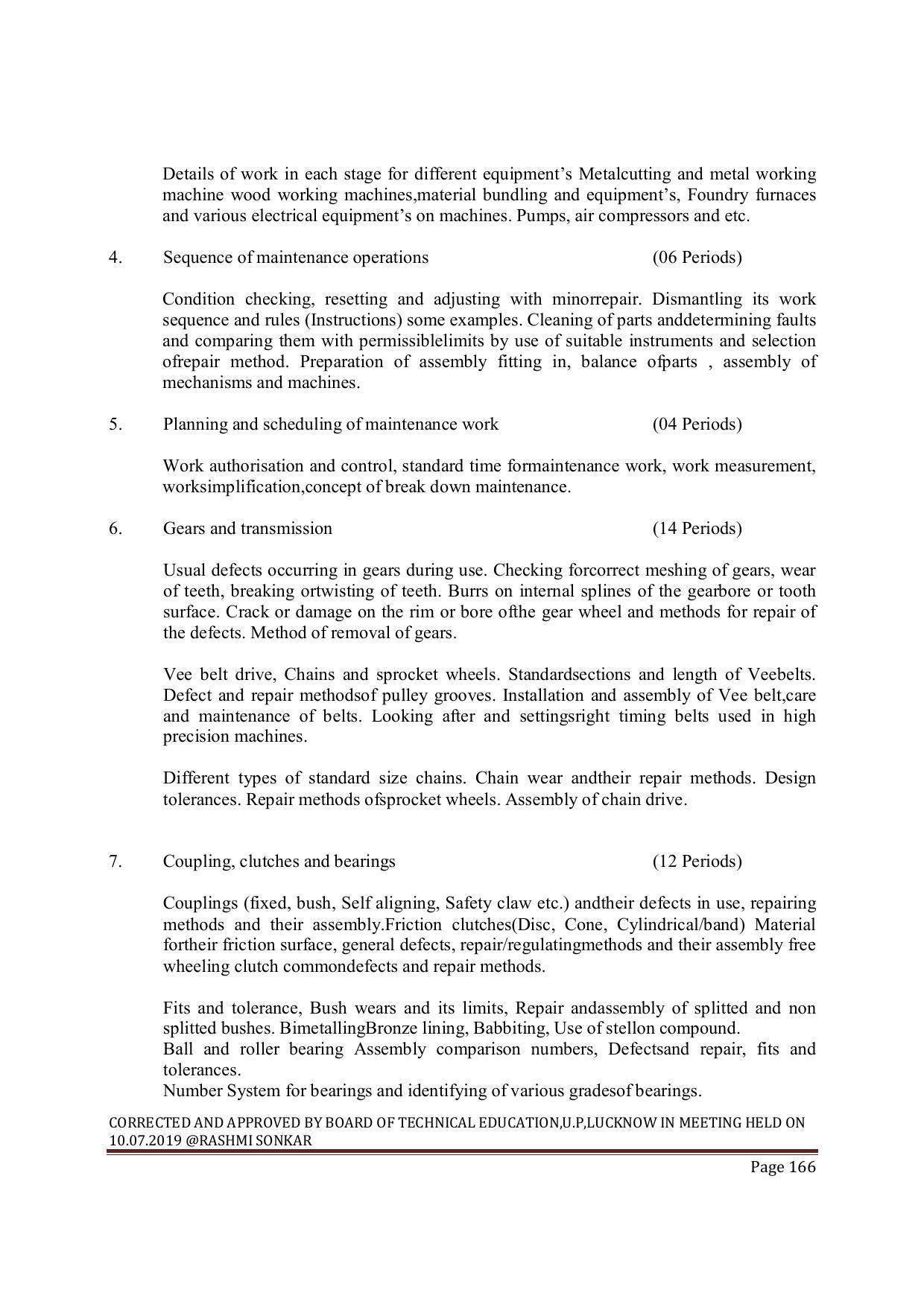 EFFECTIVE FROM JULY 2019-20 - SIX SEMESTER DIPLOMA COURSE IN MECHANICAL ENGINEERING ( AUTOMOBILE) - Page 166