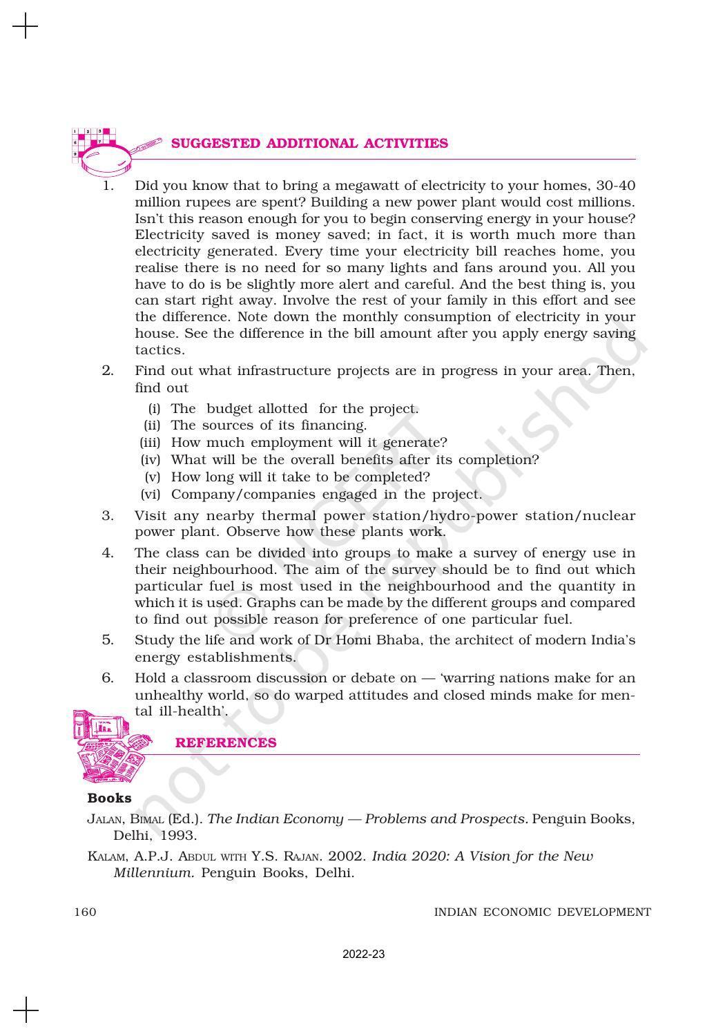 NCERT Book for Class 11 Economics (Indian Economics) Chapter 8 Infrastructure - Page 22