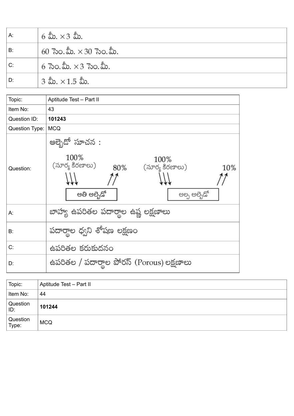 JEE Mains 2022: B Arch & B Planning Telugu (Shift 1) 30-07-2022 Question Paper - Page 18