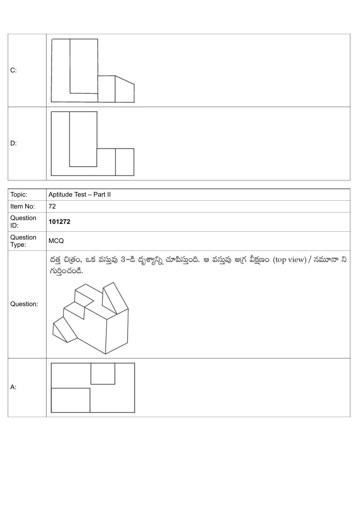 JEE Mains 2022: B Arch & B Planning Telugu (Shift 1) 30-07-2022 Question Paper - Page 45