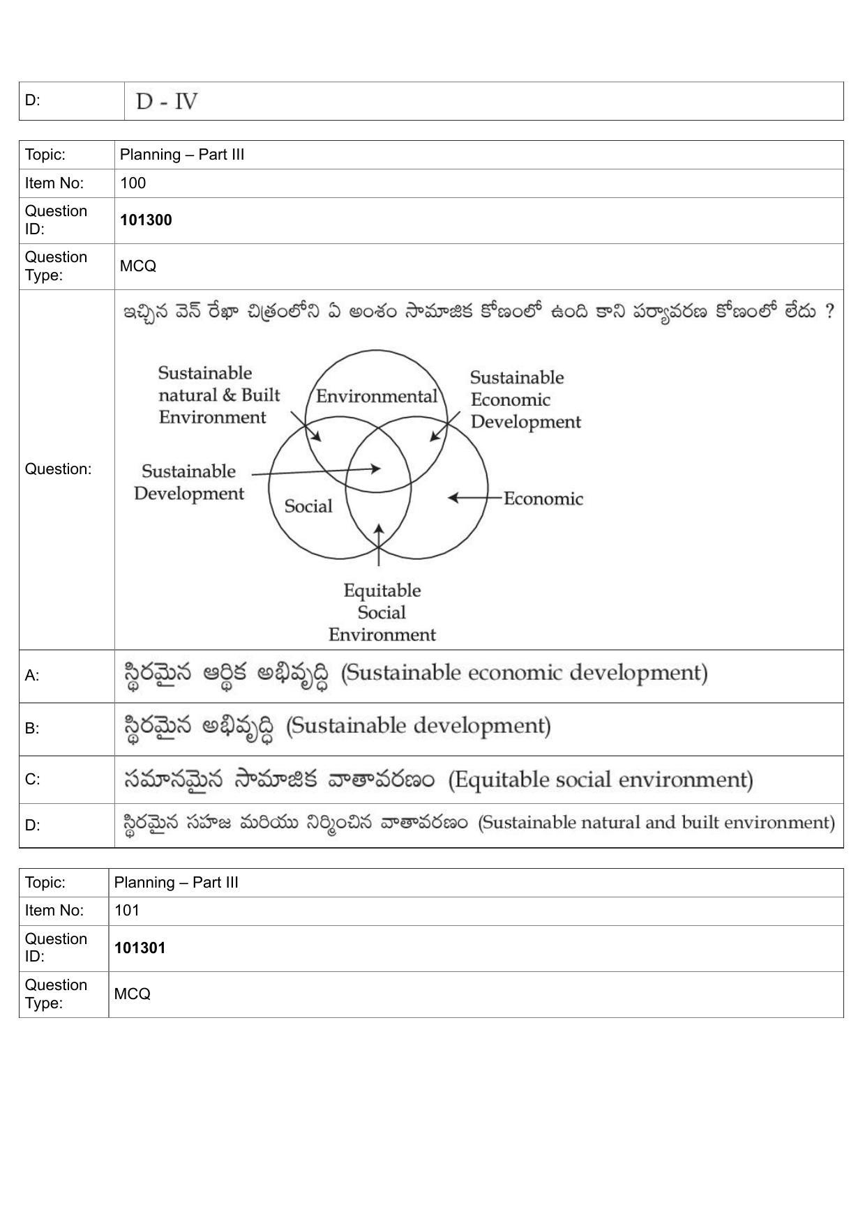 JEE Mains 2022: B Arch & B Planning Telugu (Shift 1) 30-07-2022 Question Paper - Page 65
