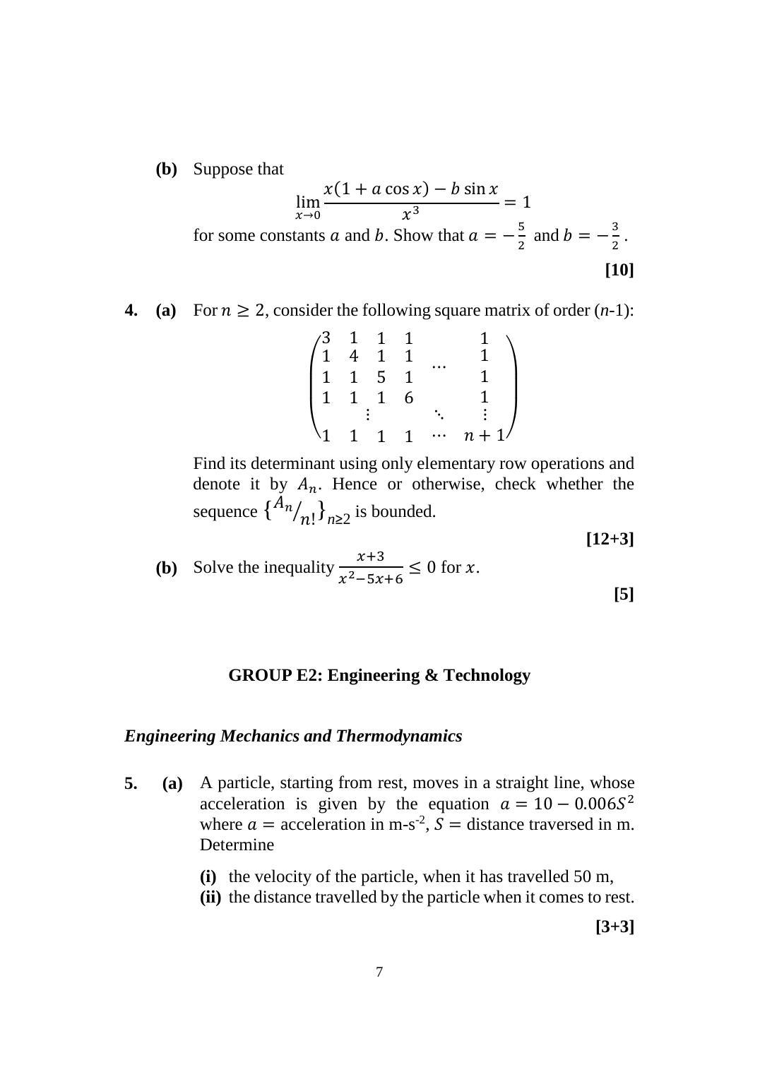 ISI Admission Test M.Tech (QROR) PQB 2019 Sample Paper - Page 8
