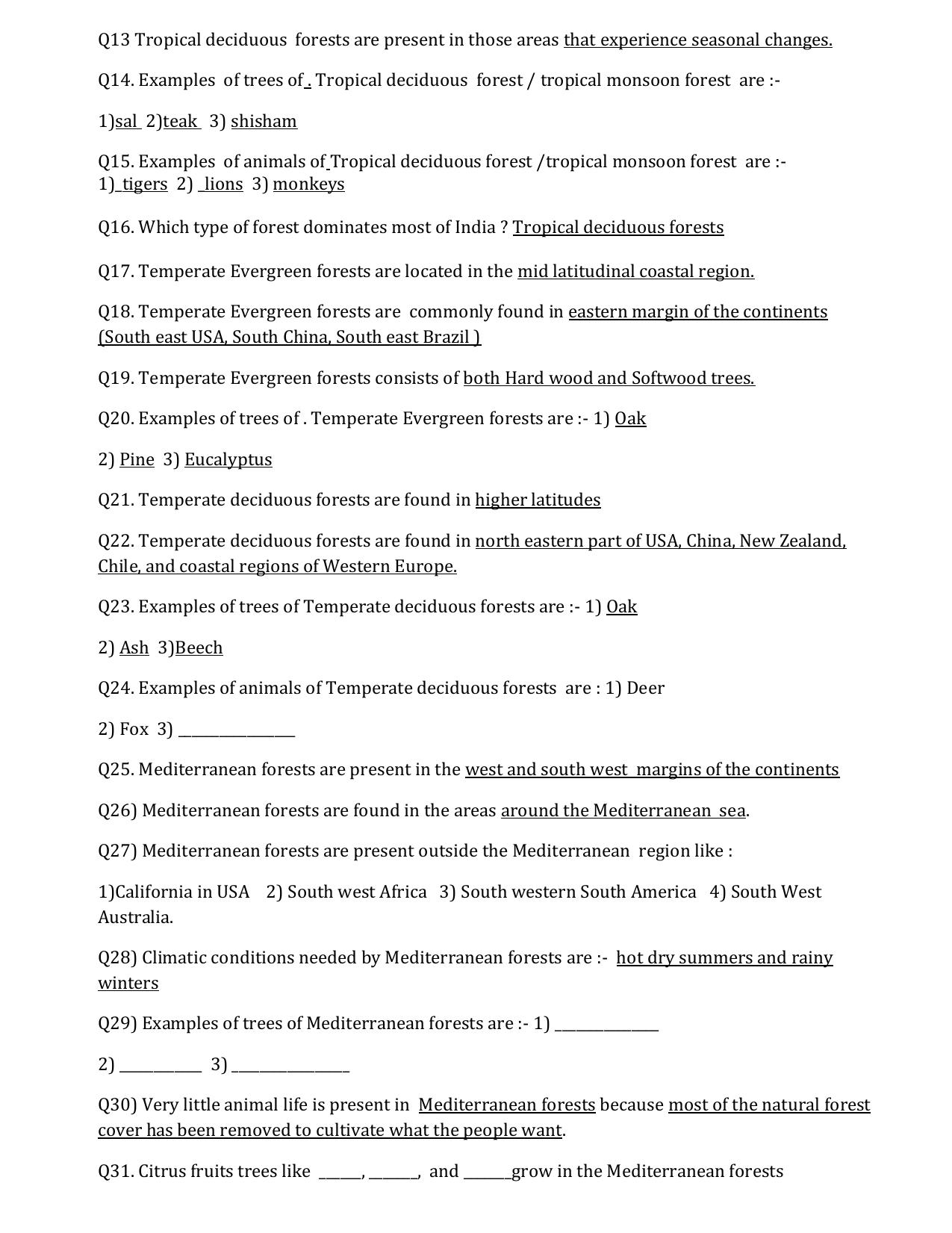 CBSE Worksheets for Class 7 Geography Assignment 17 - Page 6