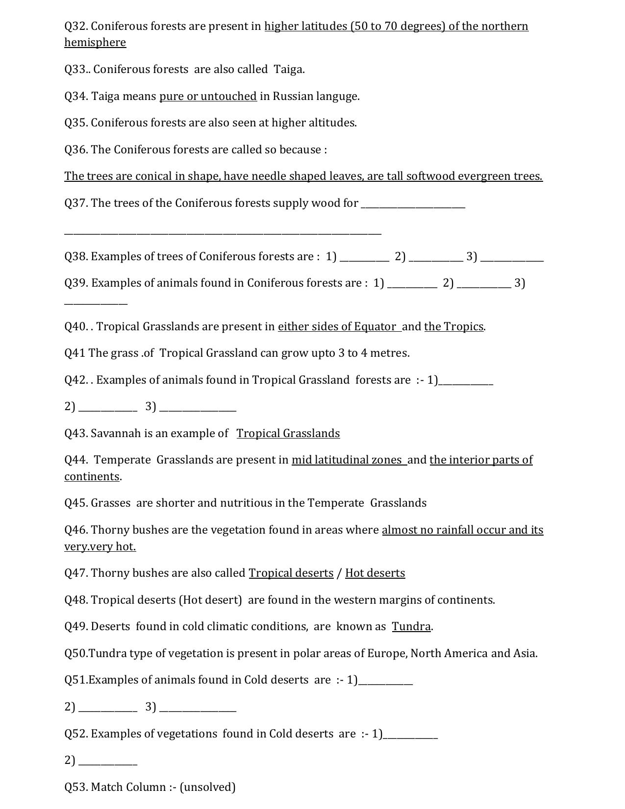 CBSE Worksheets for Class 7 Geography Assignment 17 - Page 7