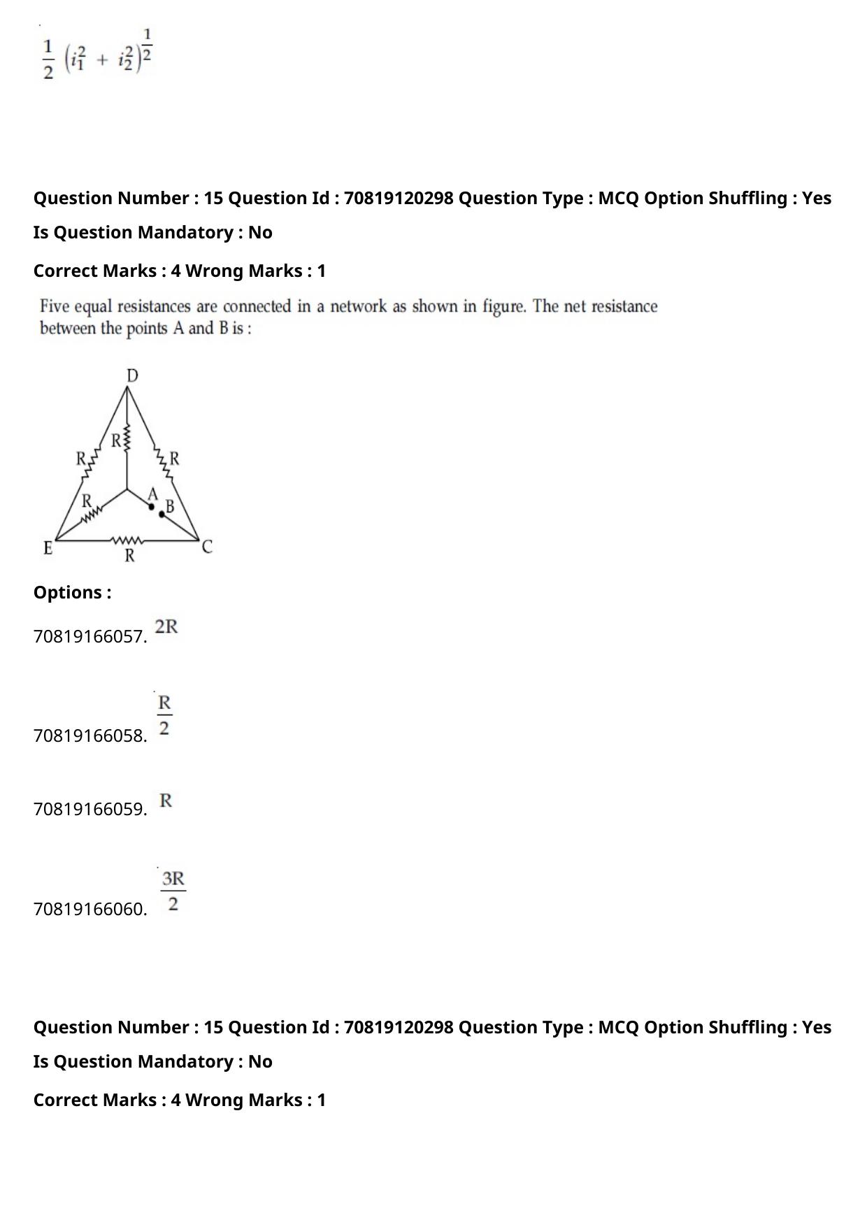 JEE Mains 2021: BTech Gujarati (Shift 1) 26-02-2021 Question Paper - Page 20