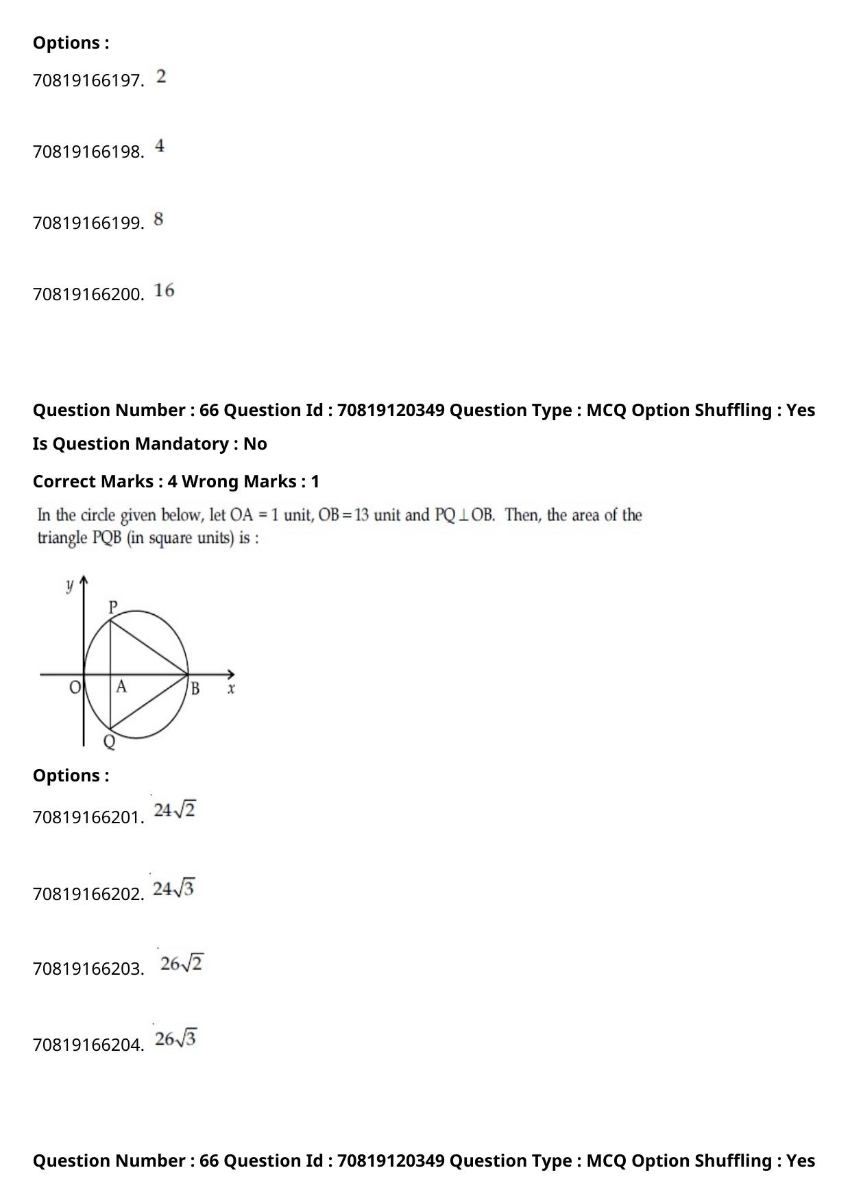 JEE Mains 2021: BTech Gujarati (Shift 1) 26-02-2021 Question Paper - Page 76