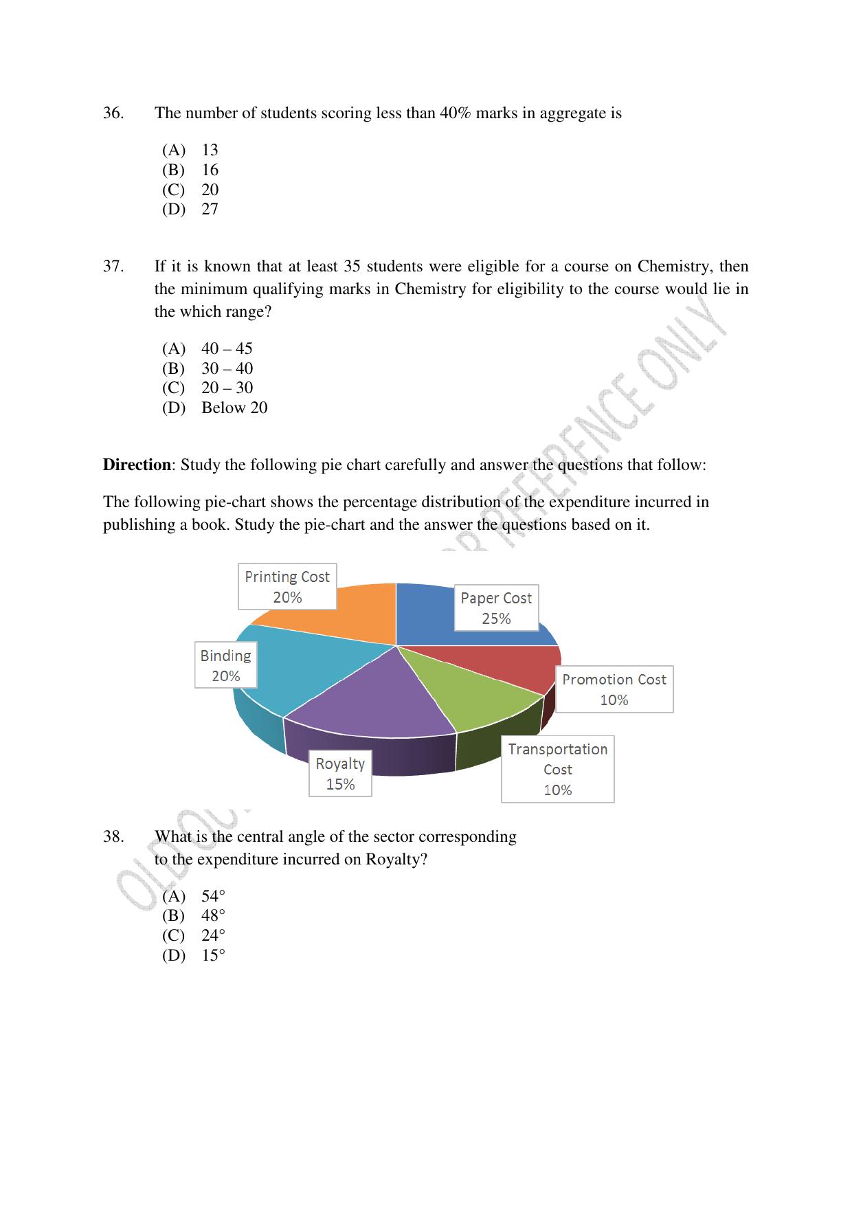 CUSAT CAT 2022 Test for B Voc programme First Shift Question Paper - Page 8