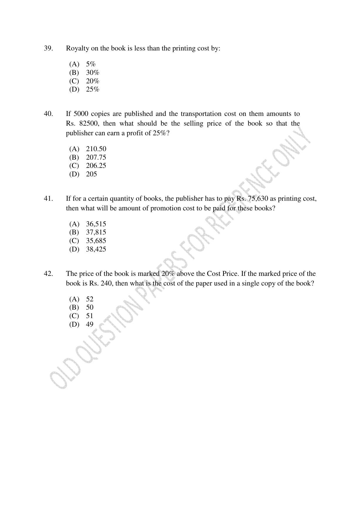 CUSAT CAT 2022 Test for B Voc programme First Shift Question Paper - Page 9