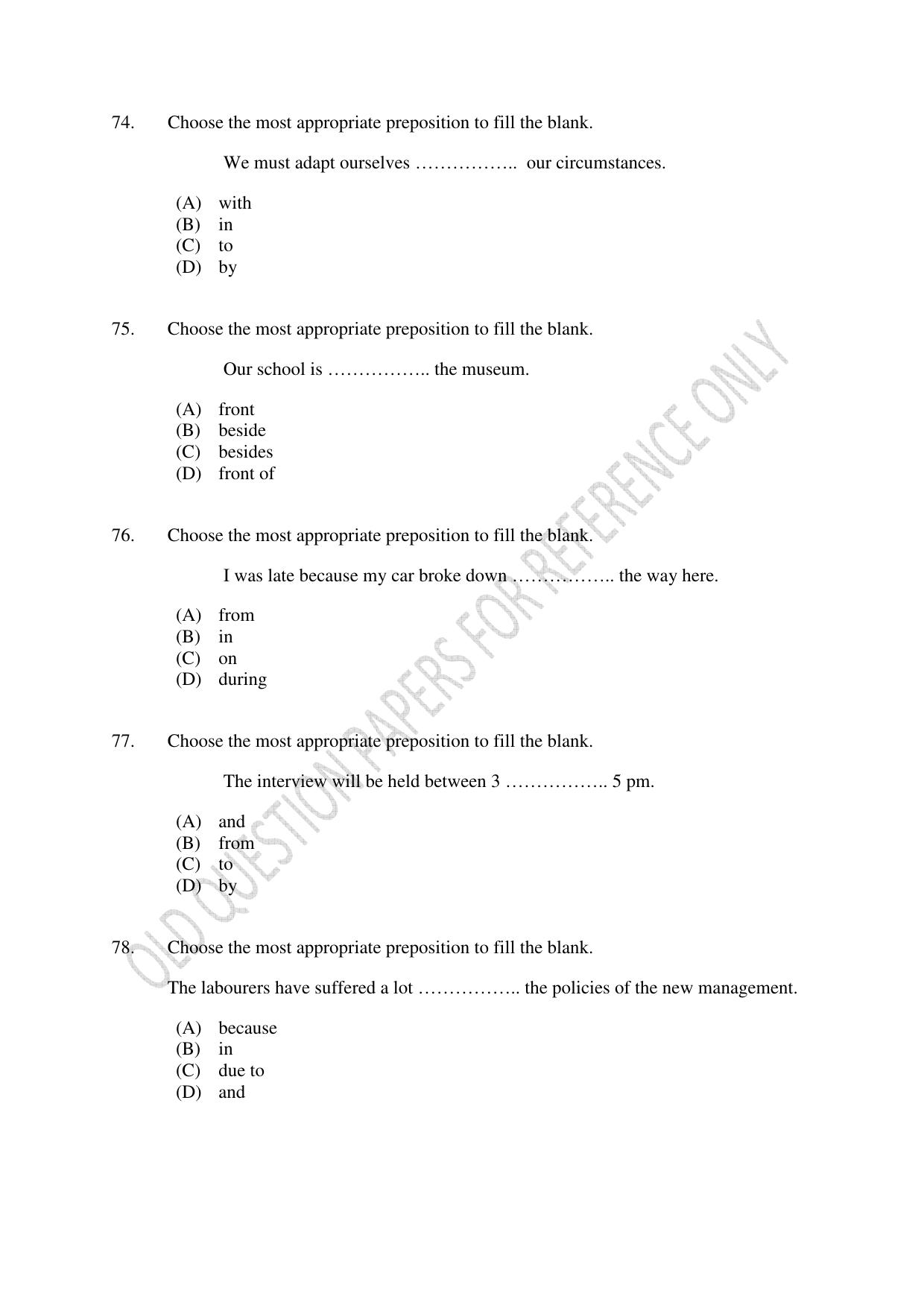 CUSAT CAT 2022 Test for B Voc programme First Shift Question Paper - Page 17