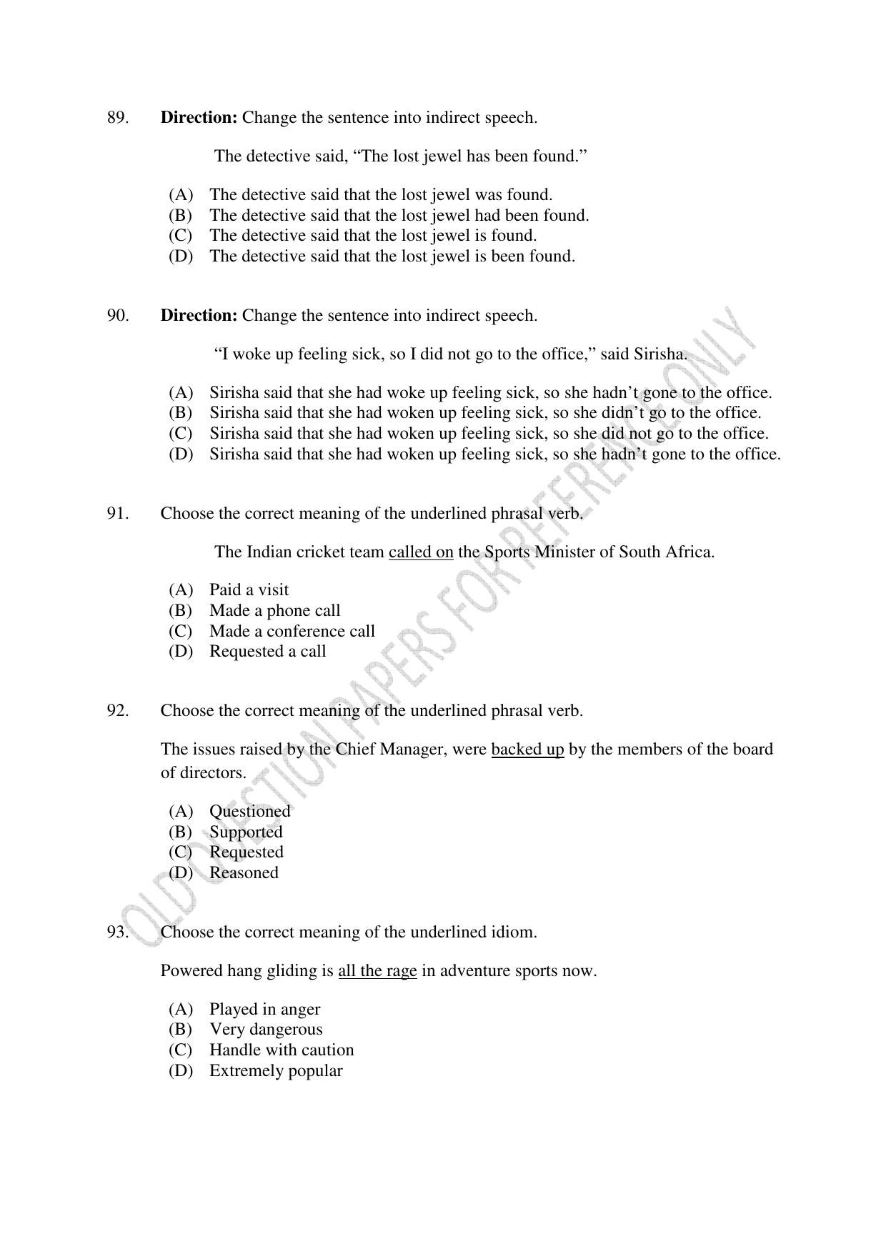 CUSAT CAT 2022 Test for B Voc programme First Shift Question Paper - Page 20