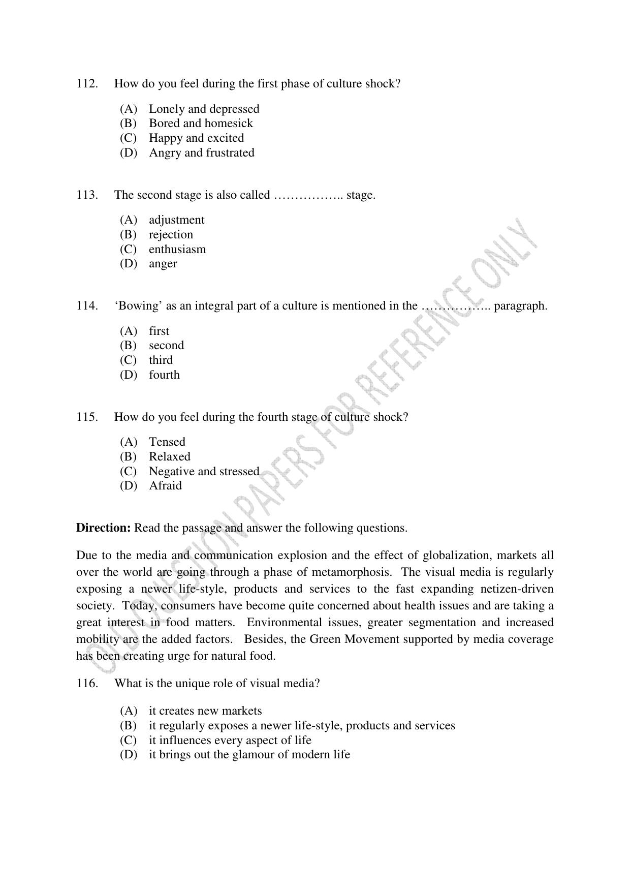 CUSAT CAT 2022 Test for B Voc programme First Shift Question Paper - Page 26