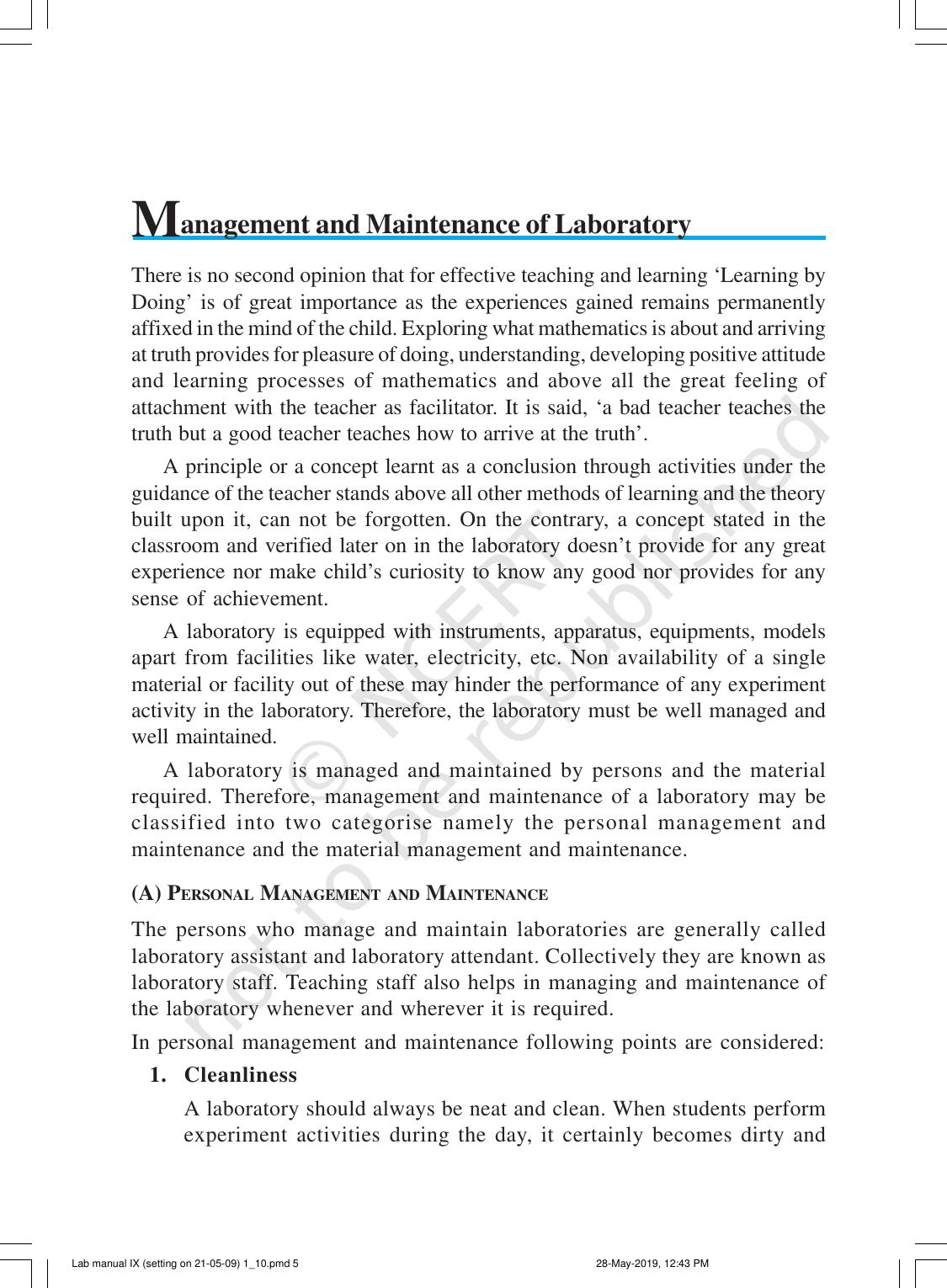 NCERT Laboratory Manuals for Class IX Mathematics - Activities for Class IX (1 to 10) - Page 5