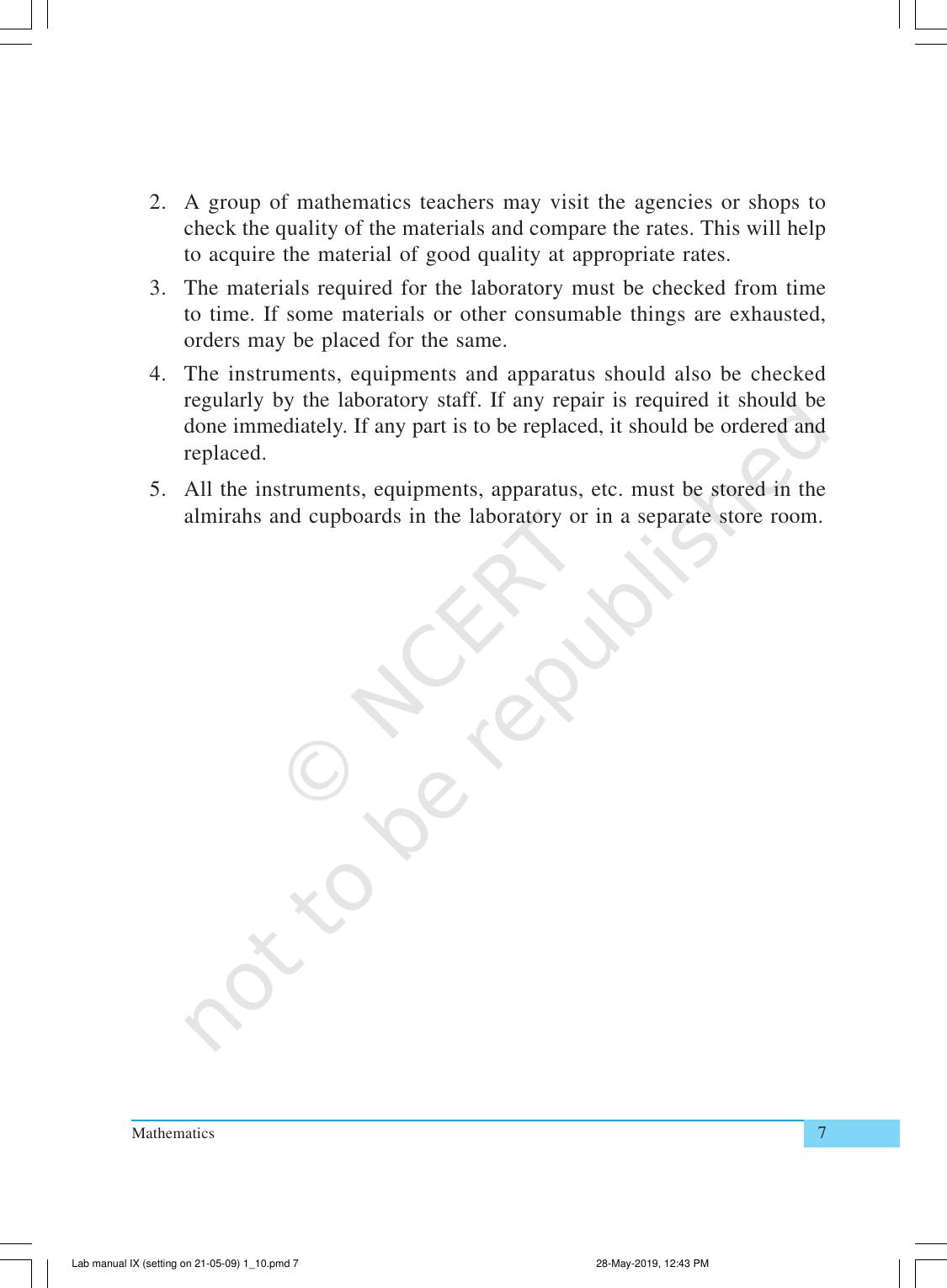 NCERT Laboratory Manuals for Class IX Mathematics - Activities for Class IX (1 to 10) - Page 7