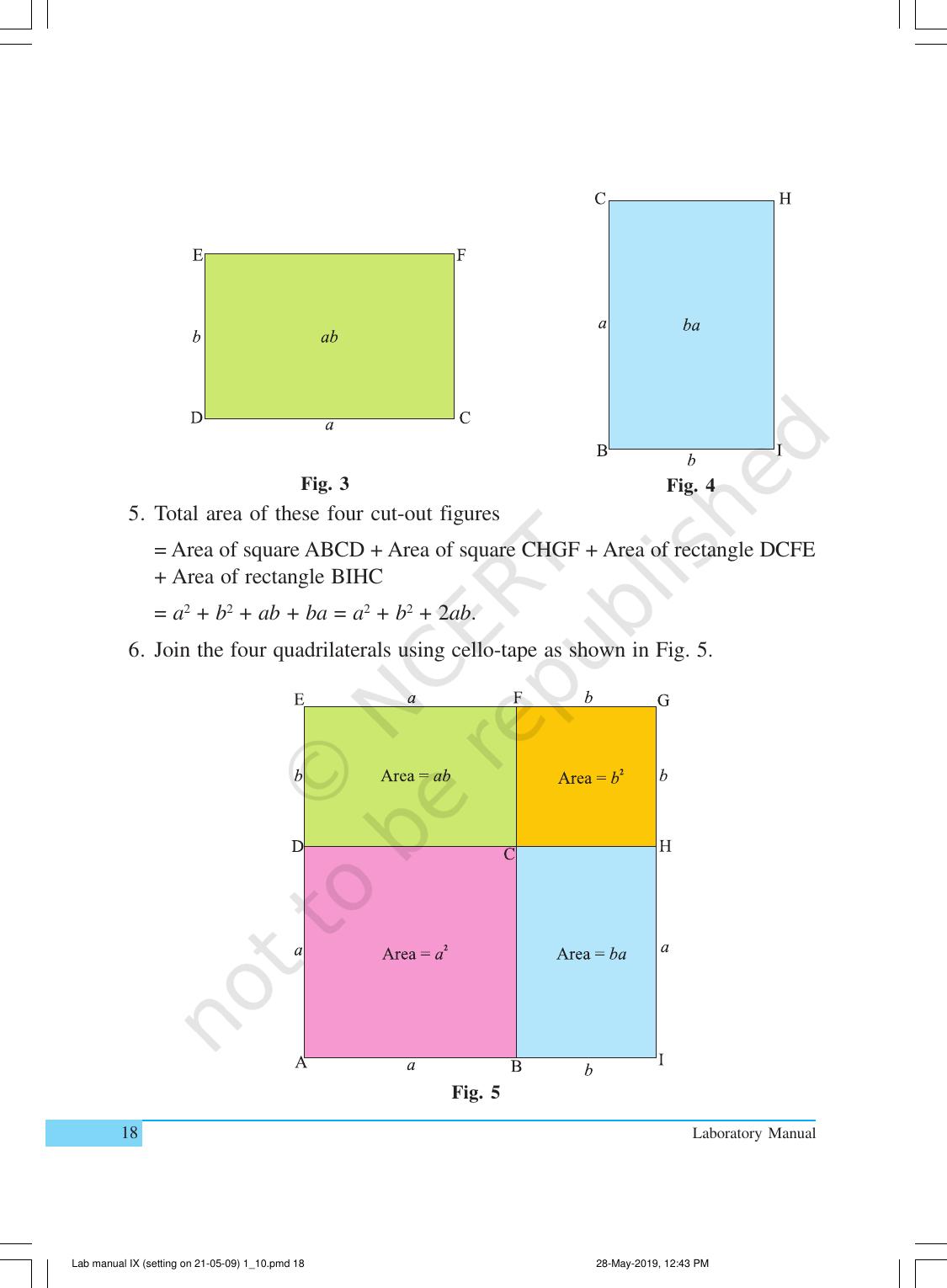 NCERT Laboratory Manuals for Class IX Mathematics - Activities for Class IX (1 to 10) - Page 18