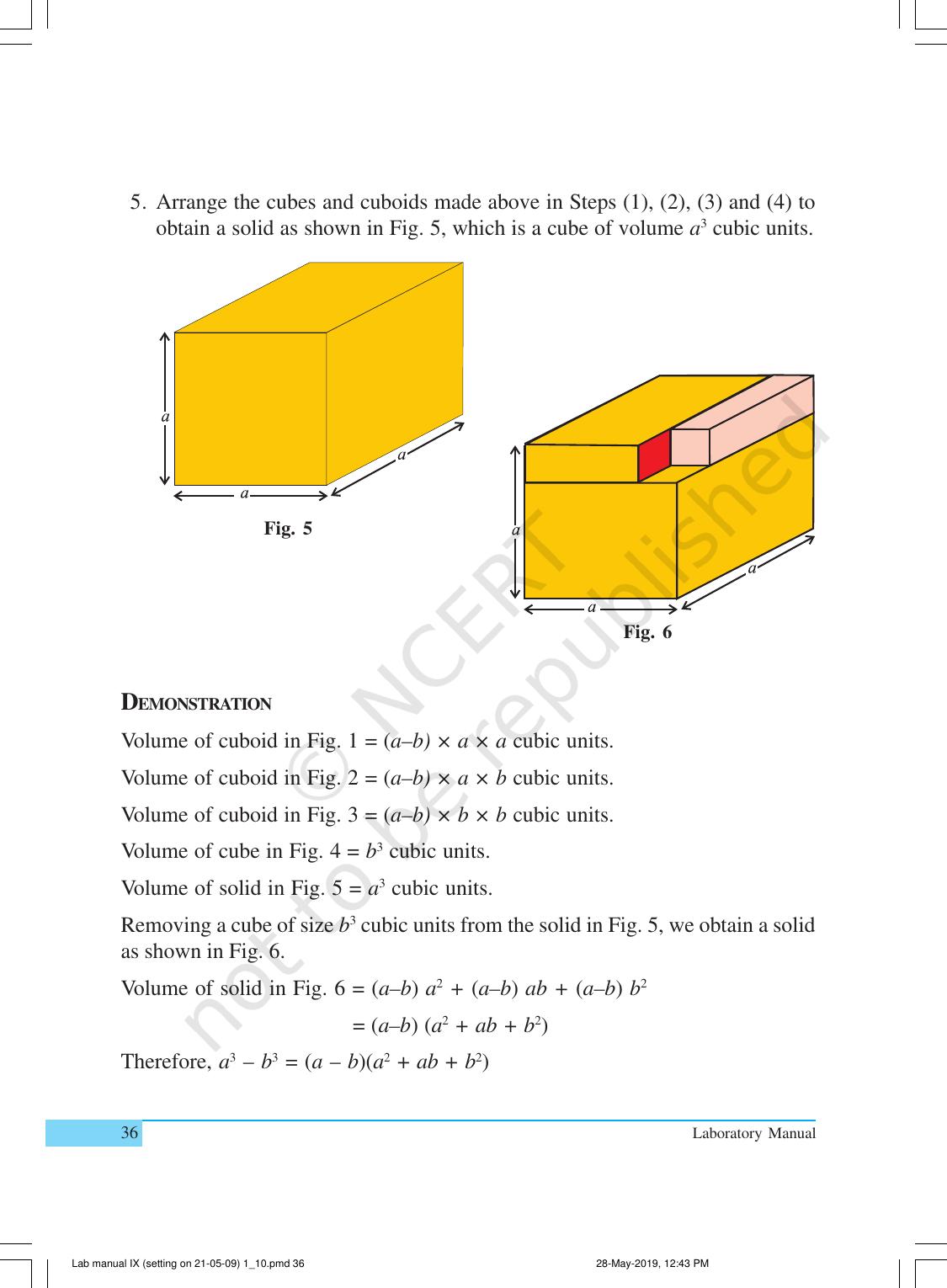 NCERT Laboratory Manuals for Class IX Mathematics - Activities for Class IX (1 to 10) - Page 36
