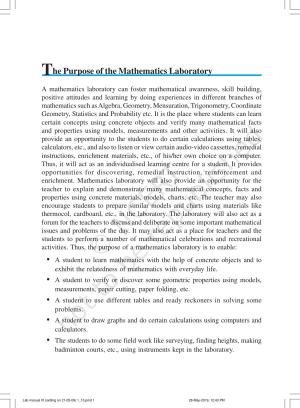 NCERT Laboratory Manuals for Class IX Mathematics - Activities for Class IX (1 to 10)