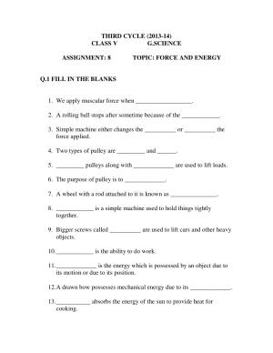 Worksheet for Class 5 Science Assignment 32
