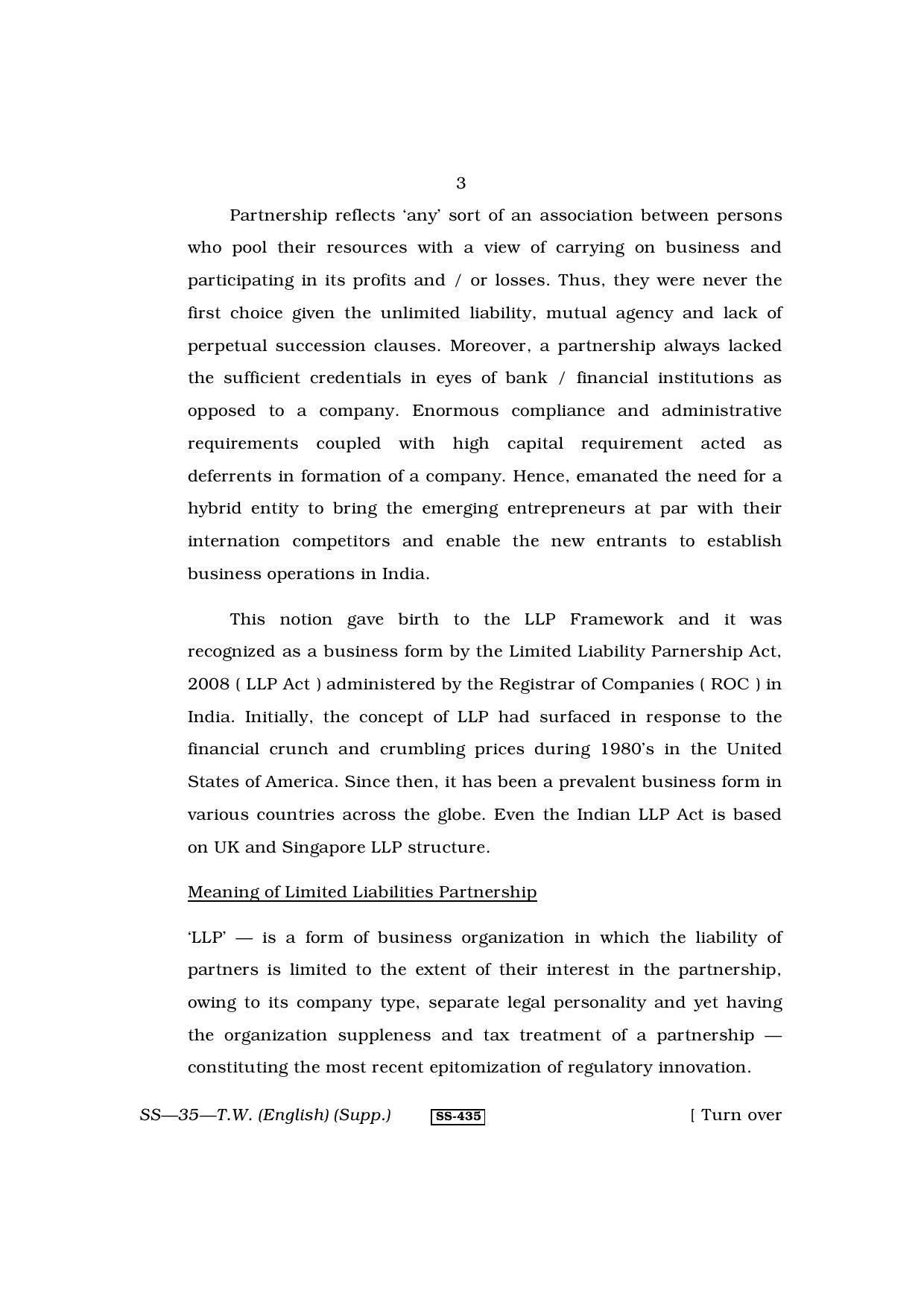 Class 12 2011 Typewriting English RBSE Question Paper - Page 3