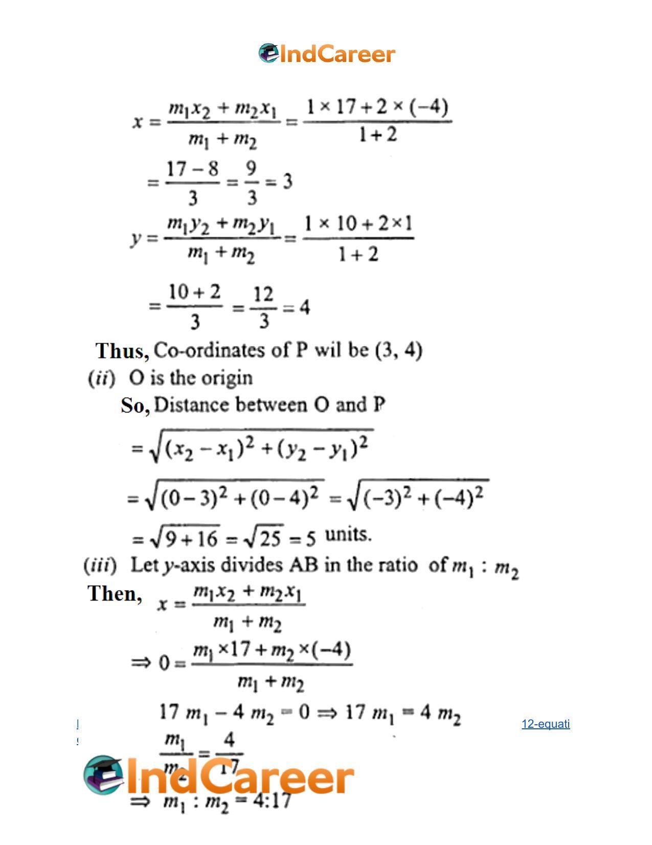 ML Aggarwal Solutions for Class 10 Maths Chapter 12- Equation of Straight Line - Page 81