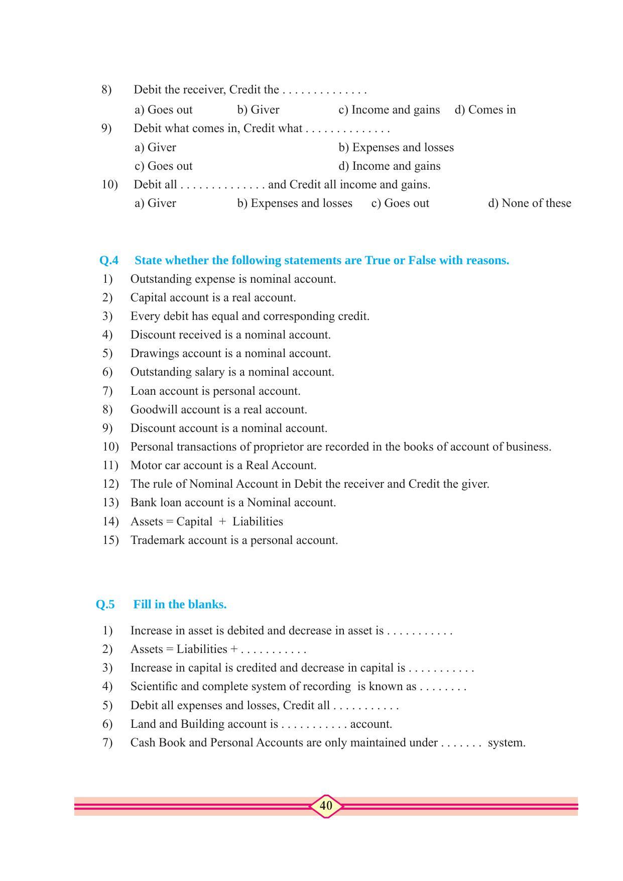 Maharashtra Board Class 11 Accountancy Textbook - Page 50