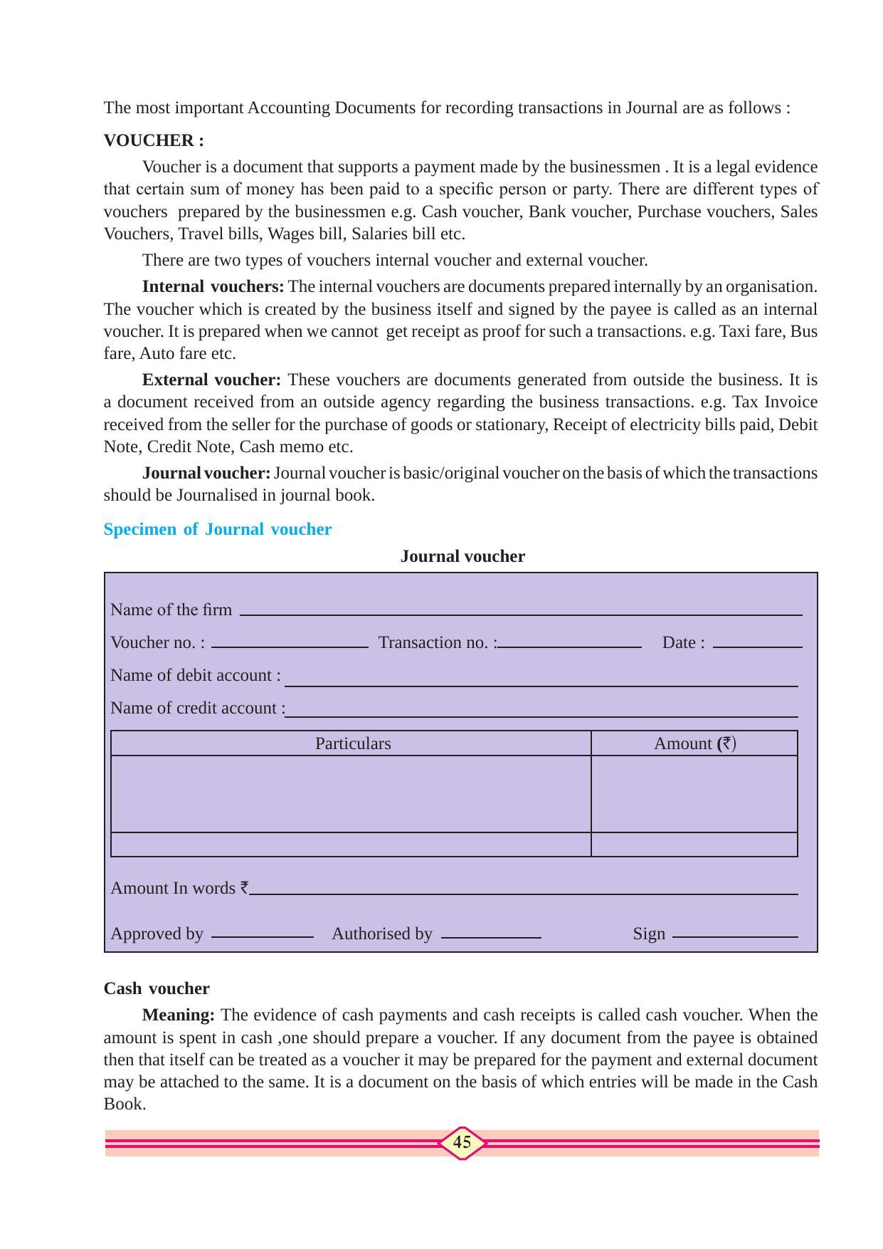 Maharashtra Board Class 11 Accountancy Textbook - Page 55