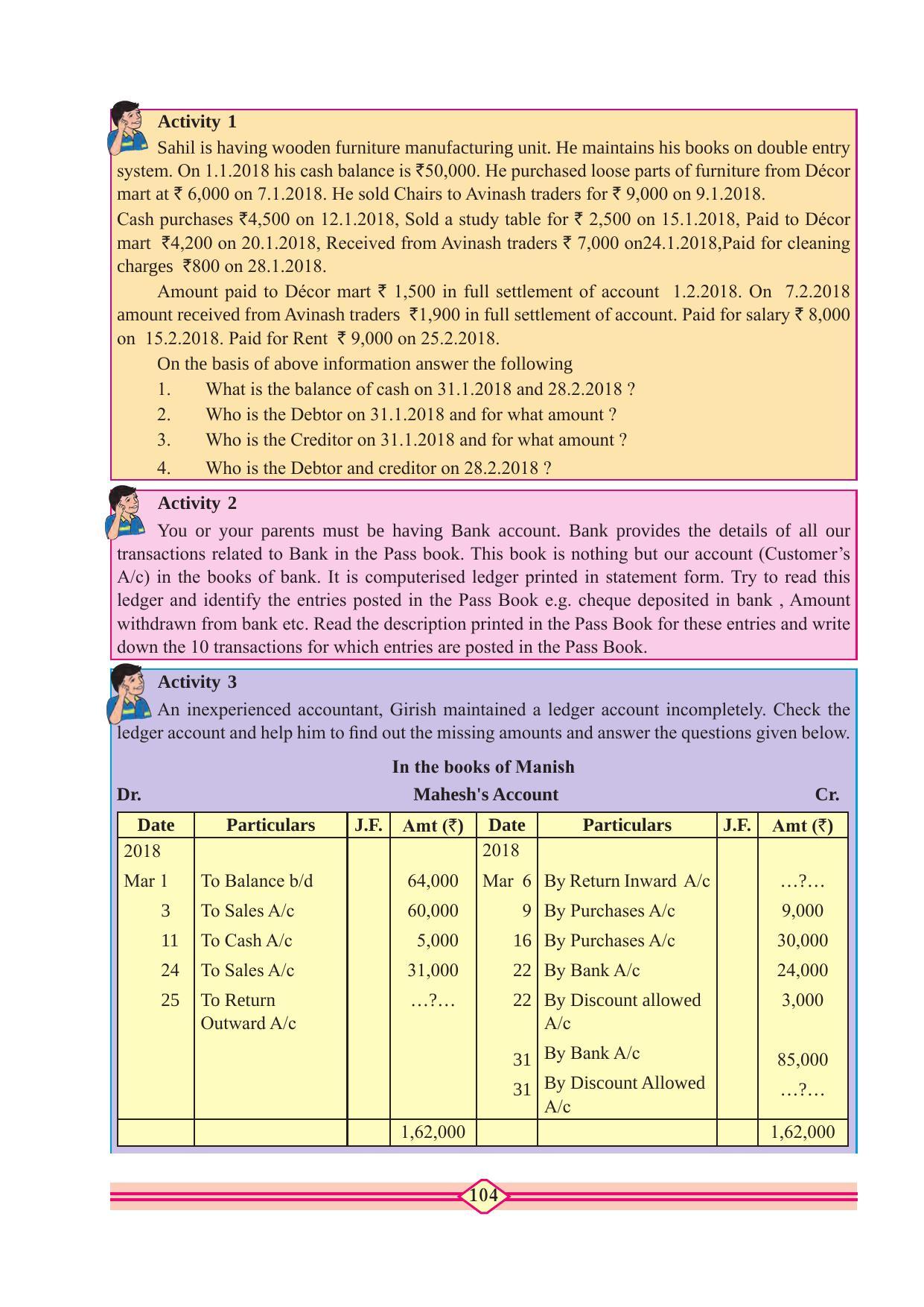 Maharashtra Board Class 11 Accountancy Textbook - Page 114