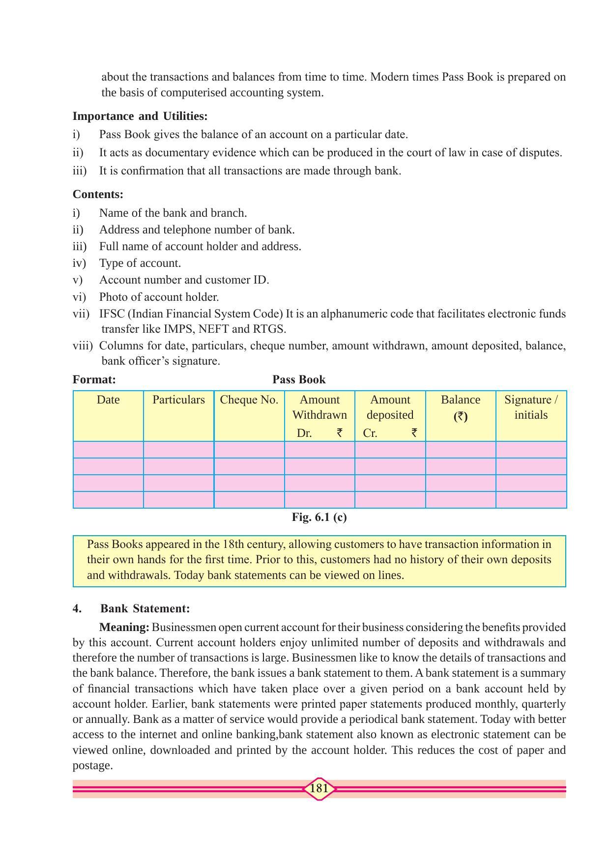 Maharashtra Board Class 11 Accountancy Textbook - Page 191