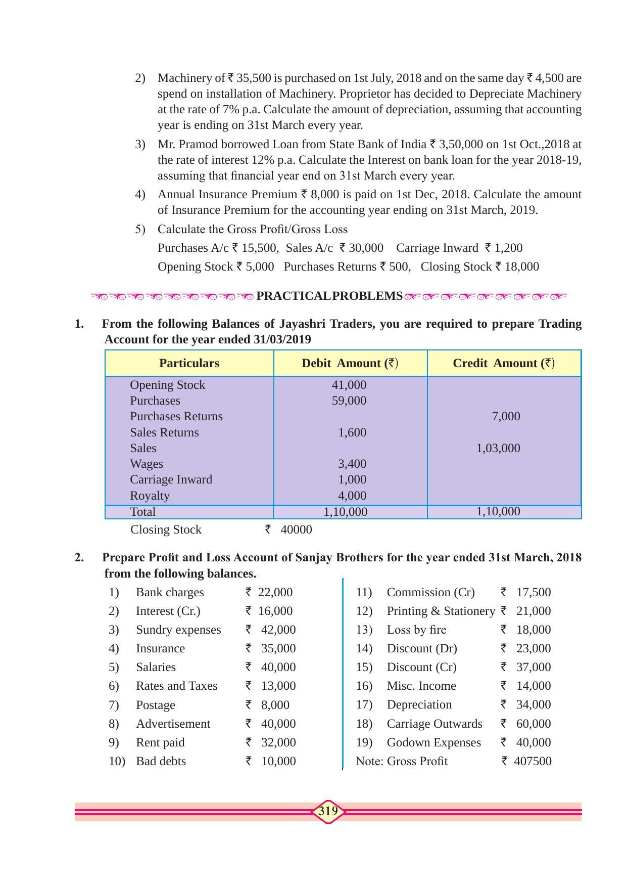Maharashtra Board Class 11 Accountancy Textbook - Page 329