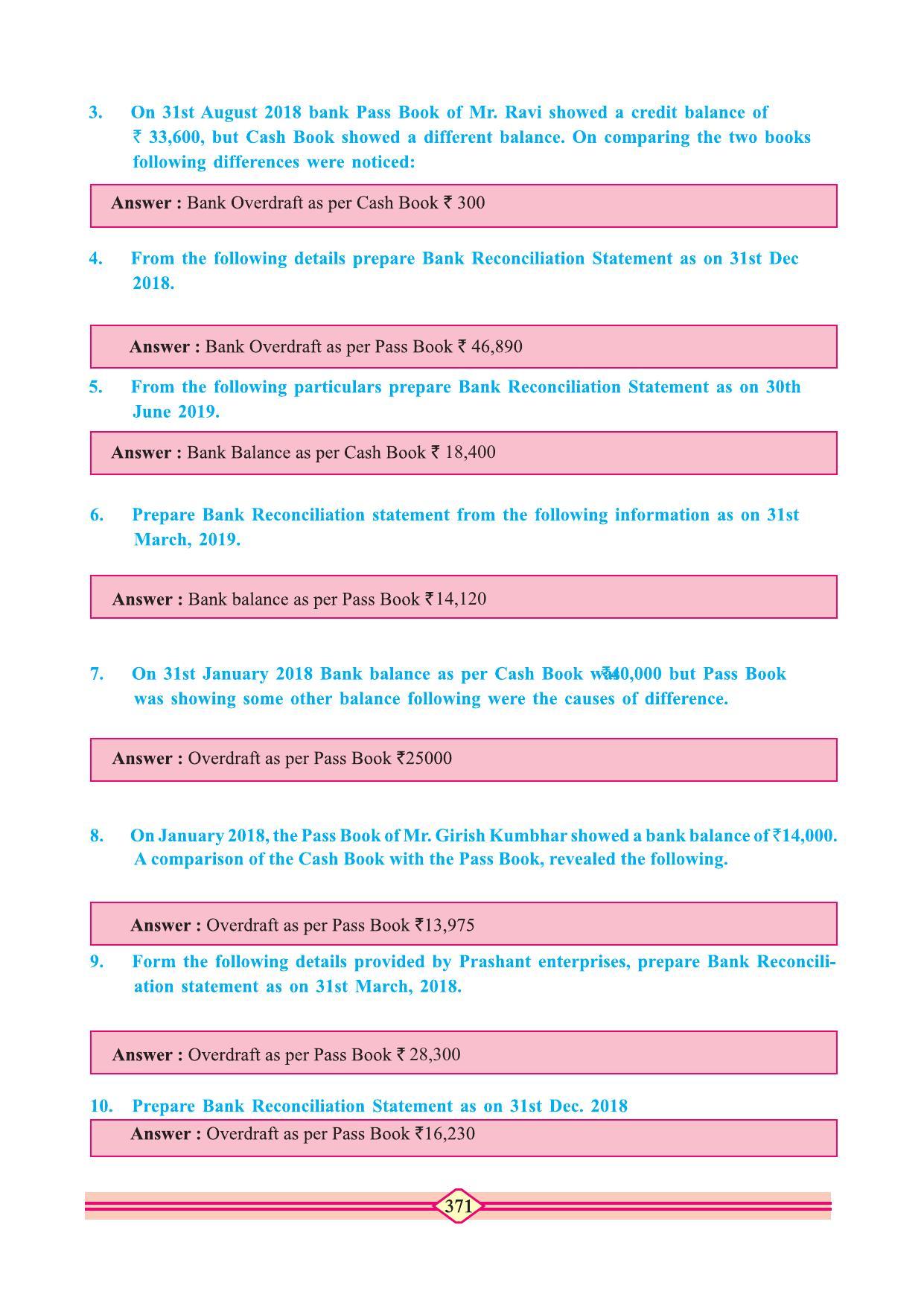 Maharashtra Board Class 11 Accountancy Textbook - Page 381