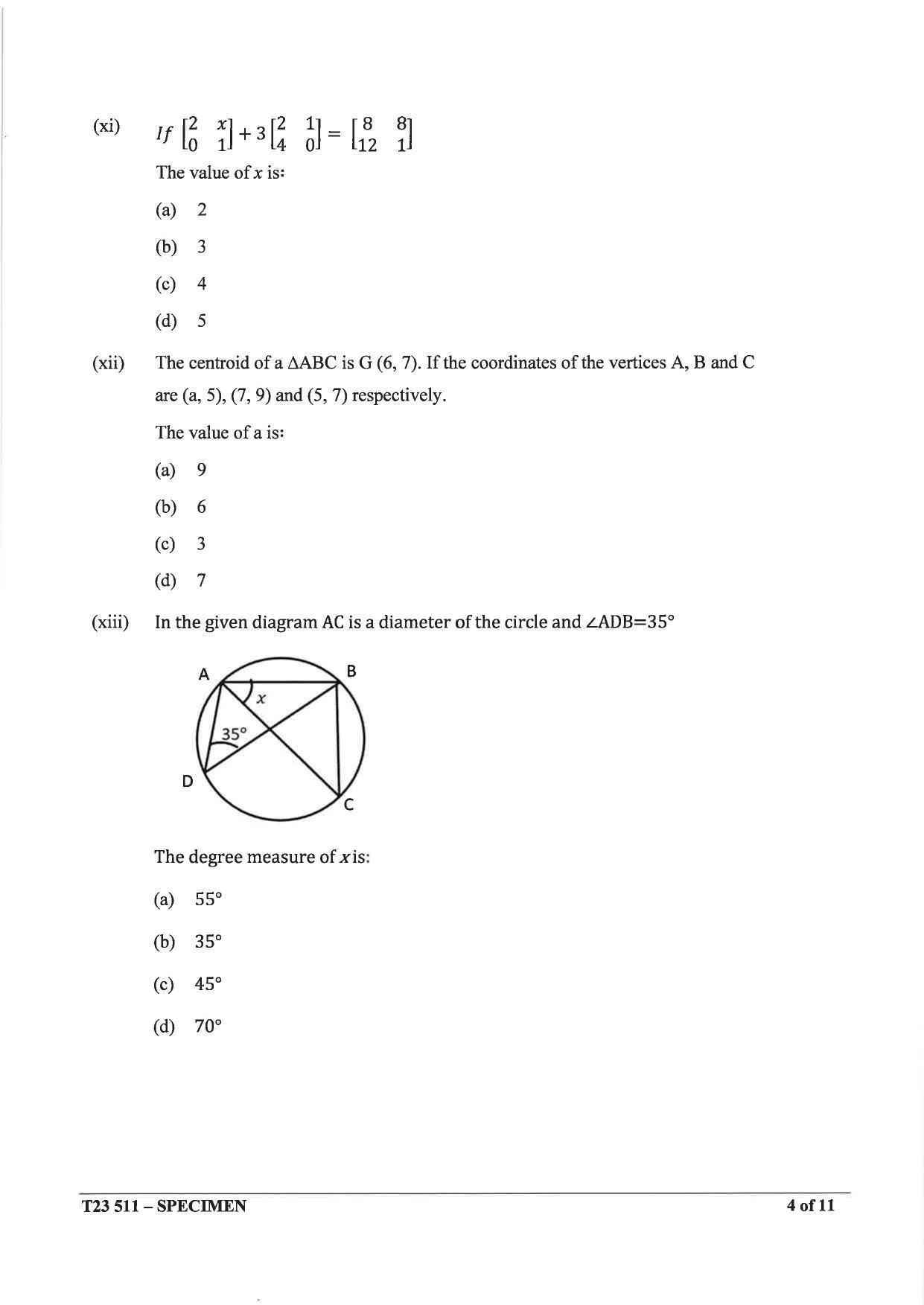 ICSE Class 10 Maths Sample Paper 2023 IndCareer Docs icse-class-10-maths-sample-paper-2023-indcareer-docs