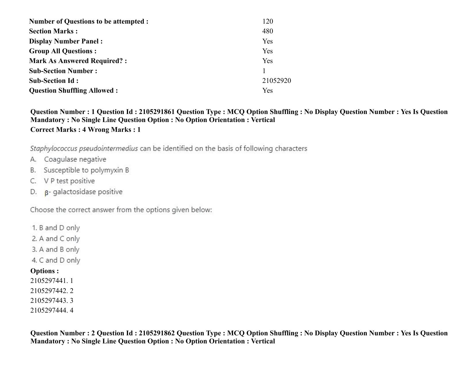 ICAR AIEEA PG 2020 VETERINARY SCIENCE Question Paper - Page 2