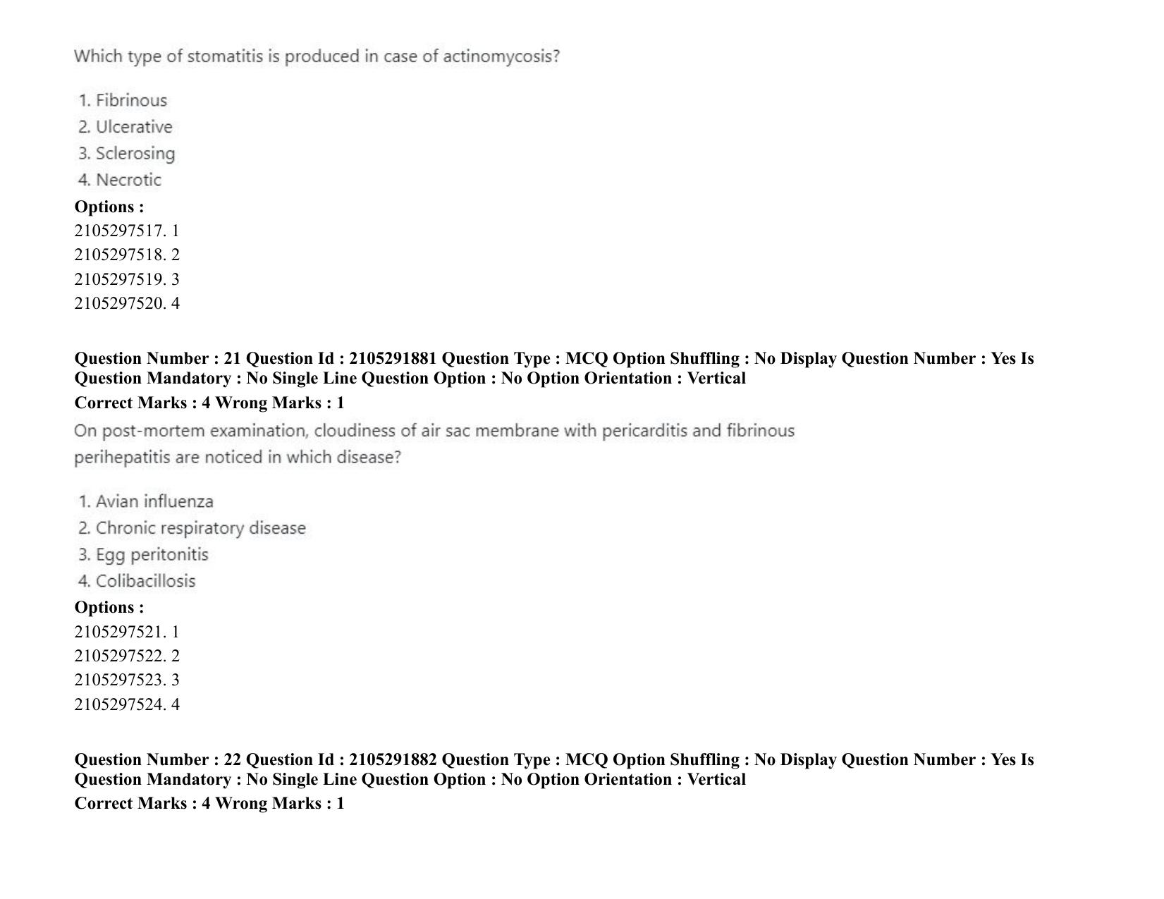 ICAR AIEEA PG 2020 VETERINARY SCIENCE Question Paper - Page 14