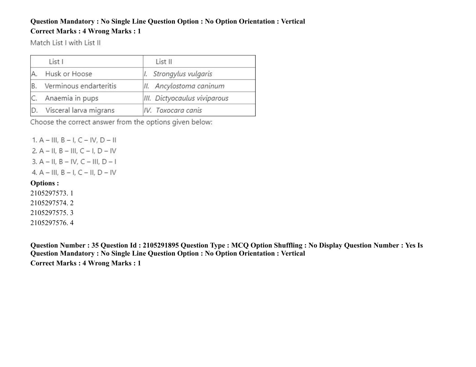 ICAR AIEEA PG 2020 VETERINARY SCIENCE Question Paper - Page 23