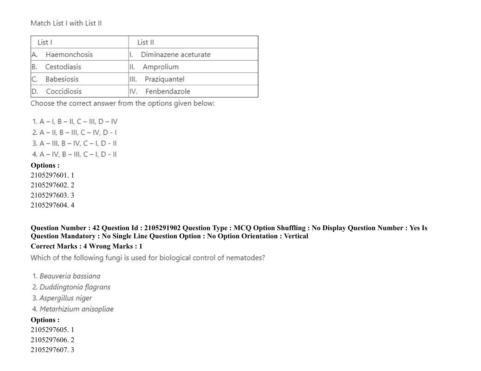 ICAR AIEEA PG 2020 VETERINARY SCIENCE Question Paper - Page 28