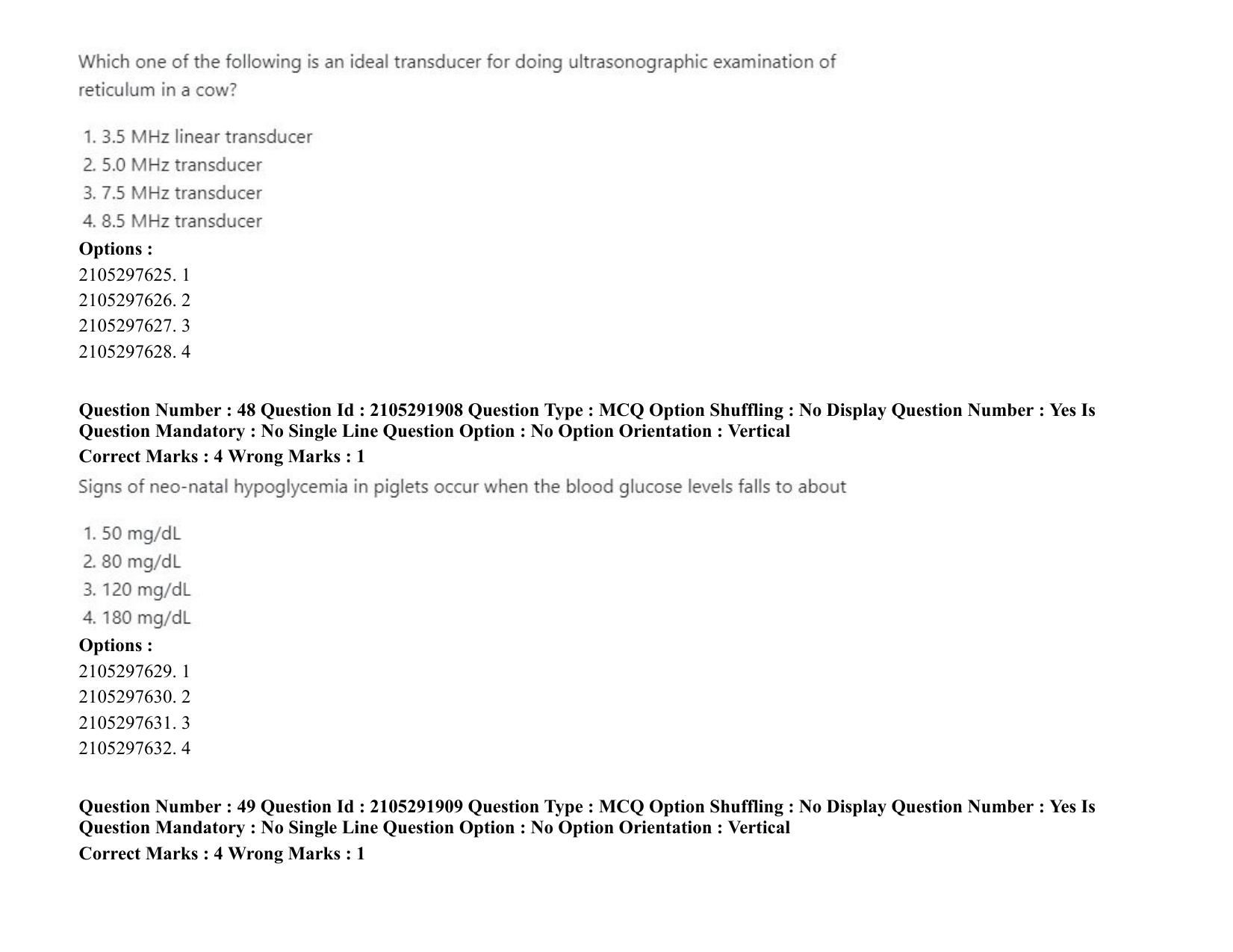 ICAR AIEEA PG 2020 VETERINARY SCIENCE Question Paper - Page 31