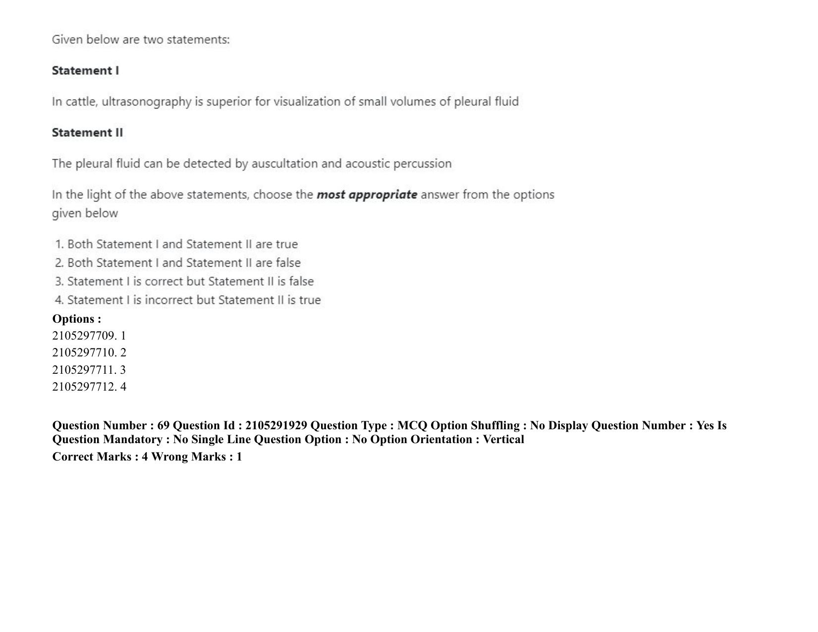 ICAR AIEEA PG 2020 VETERINARY SCIENCE Question Paper - Page 46