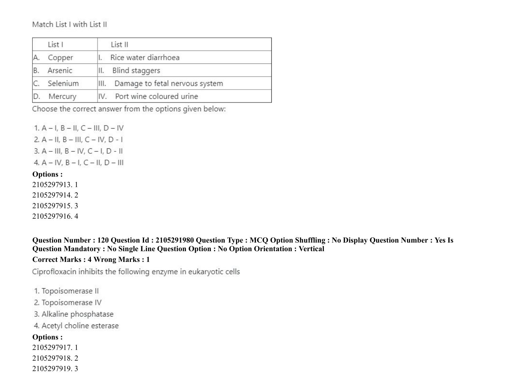 ICAR AIEEA PG 2020 VETERINARY SCIENCE Question Paper - Page 80