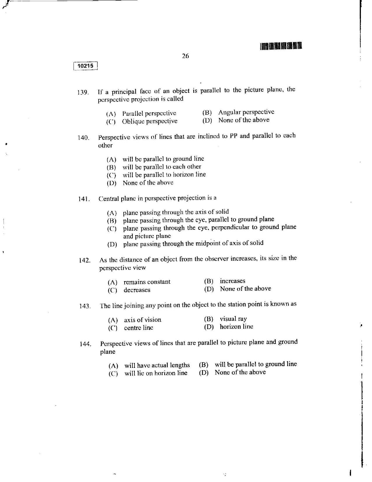 CUSAT CAT 2015 Lateral Entry Question Paper - Page 23