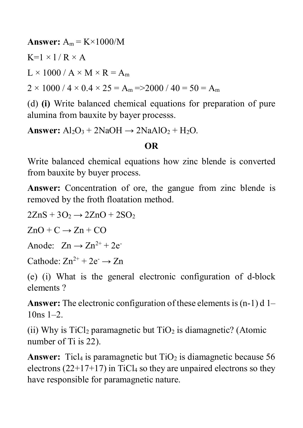 West Bengal Board Class 12 Chemistry 2018 Question Paper - Page 6