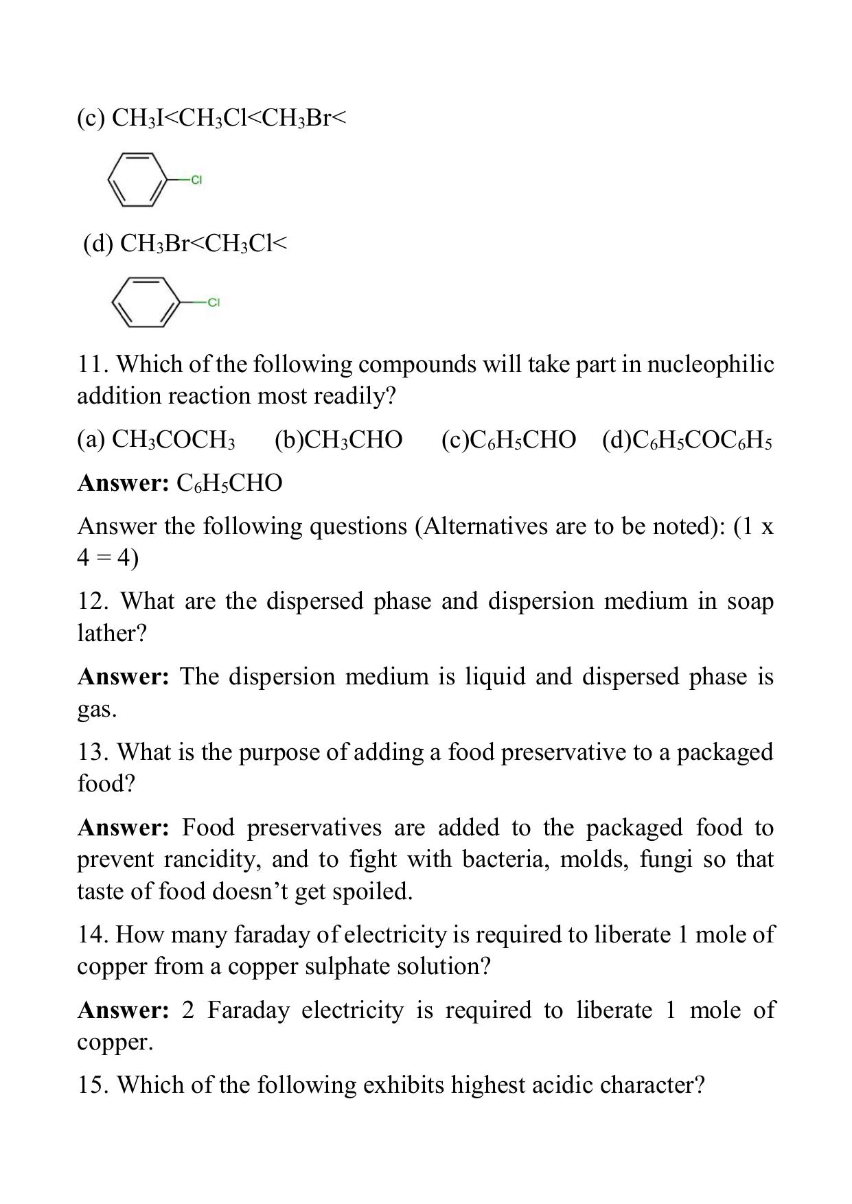 West Bengal Board Class 12 Chemistry 2018 Question Paper - Page 18