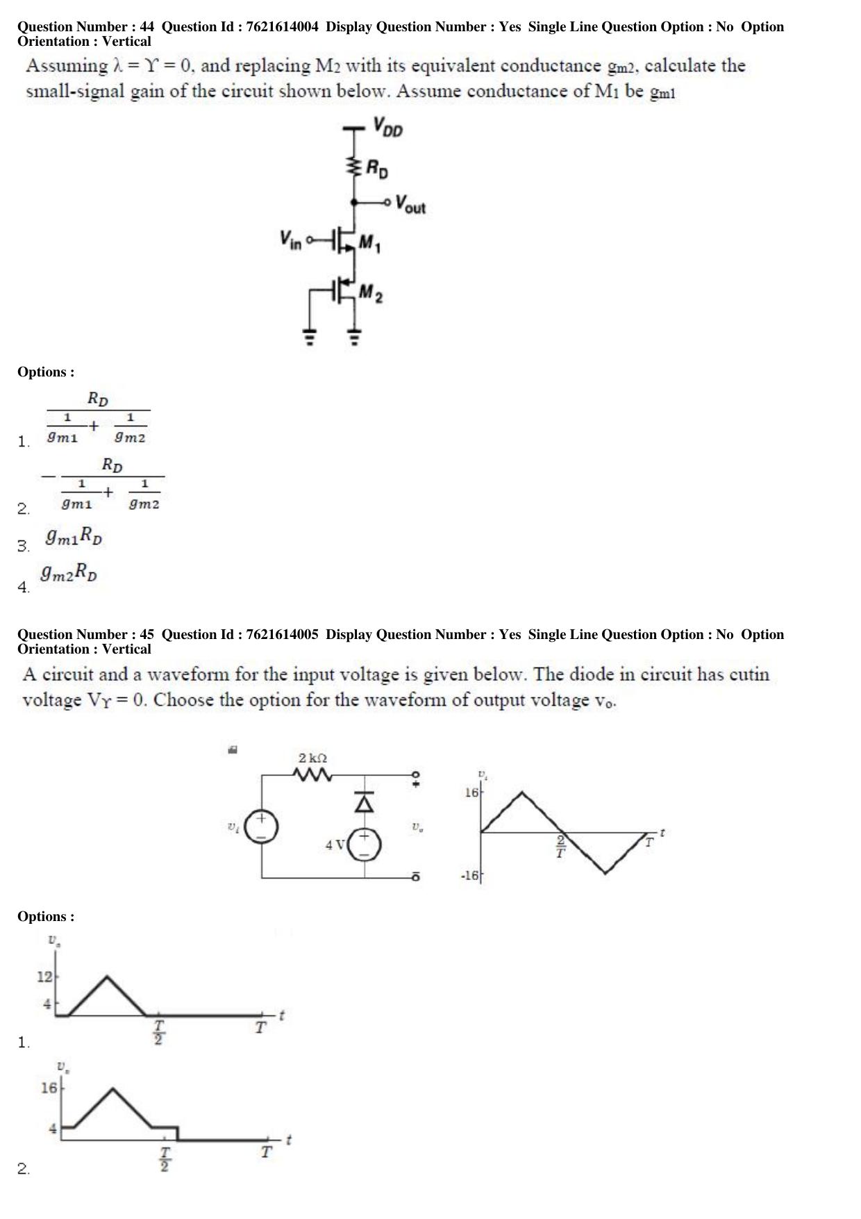 TS PGECET 2017: Electronics & Communication Engineering Question Papers - Page 15