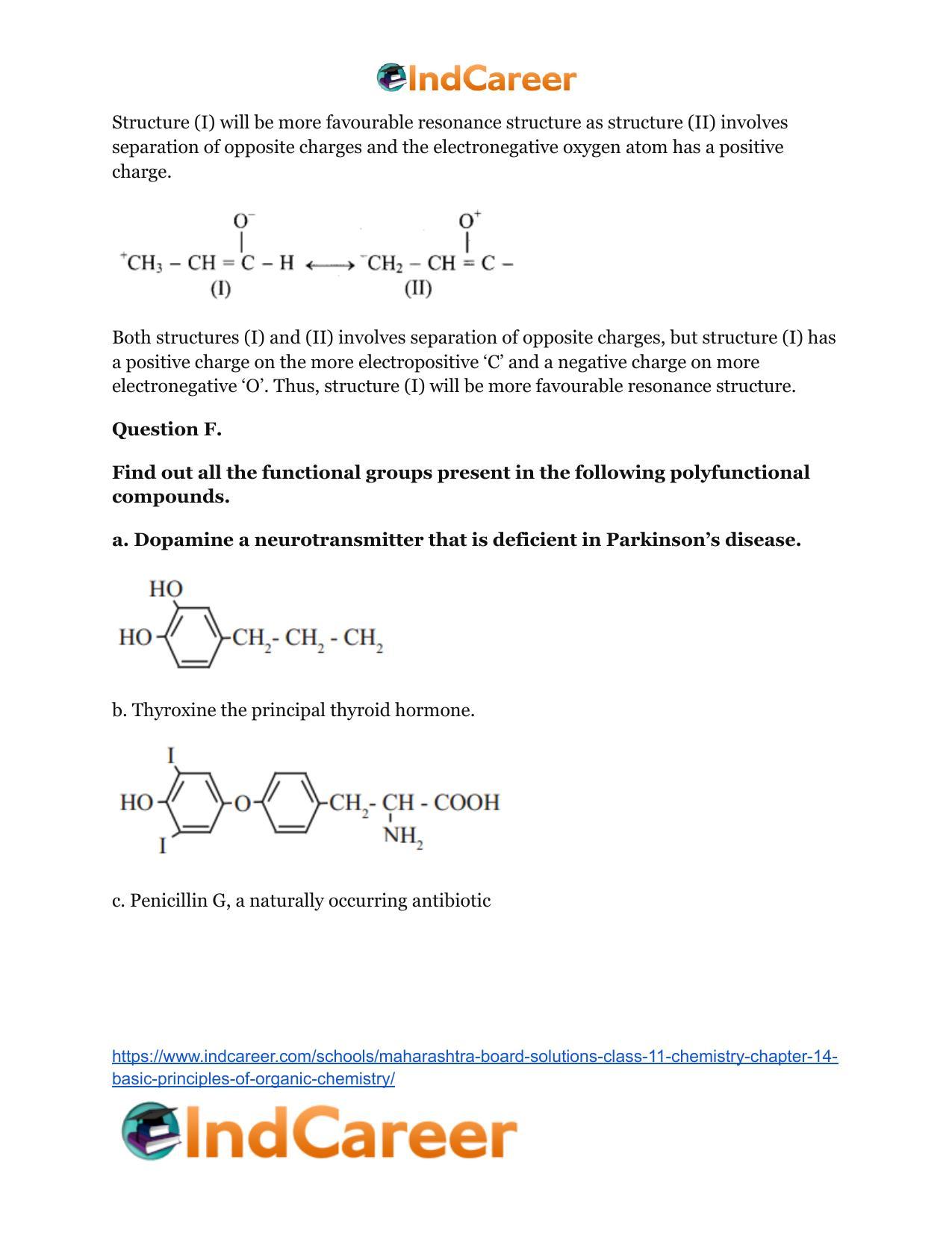 Maharashtra Board Solutions Class 11-Chemistry: Chapter 14- Basic Principles of Organic Chemistry - Page 7