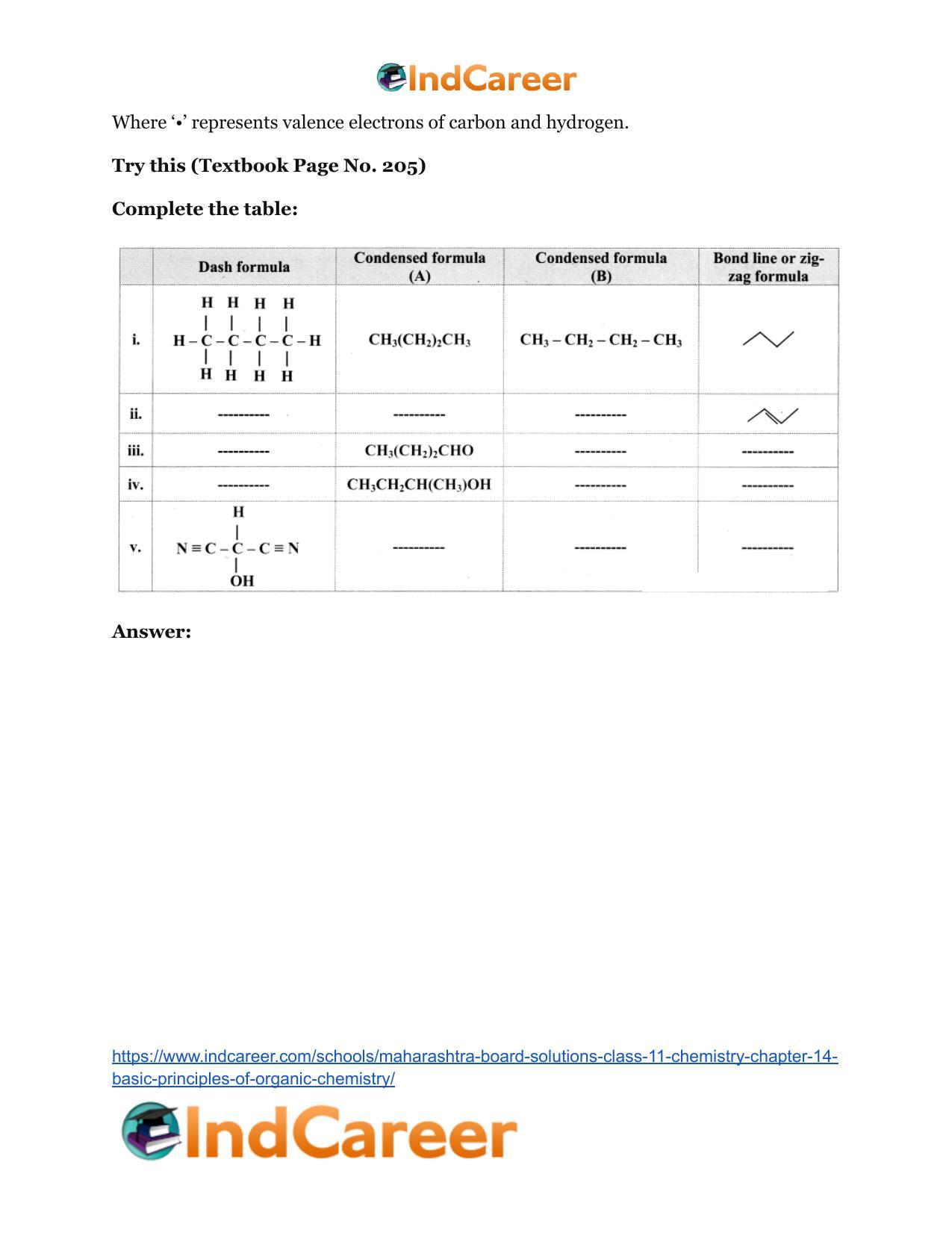 Maharashtra Board Solutions Class 11-Chemistry: Chapter 14- Basic Principles of Organic Chemistry - Page 32