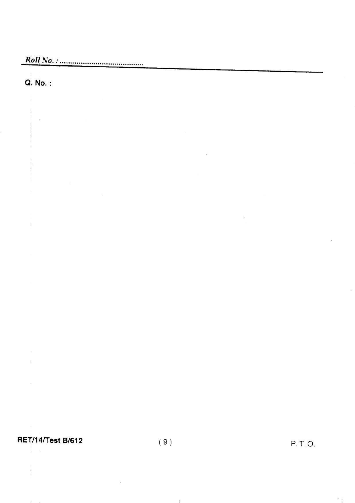 BHU RET Swasthyavrit & Yoga 2014 Question Paper - Page 11