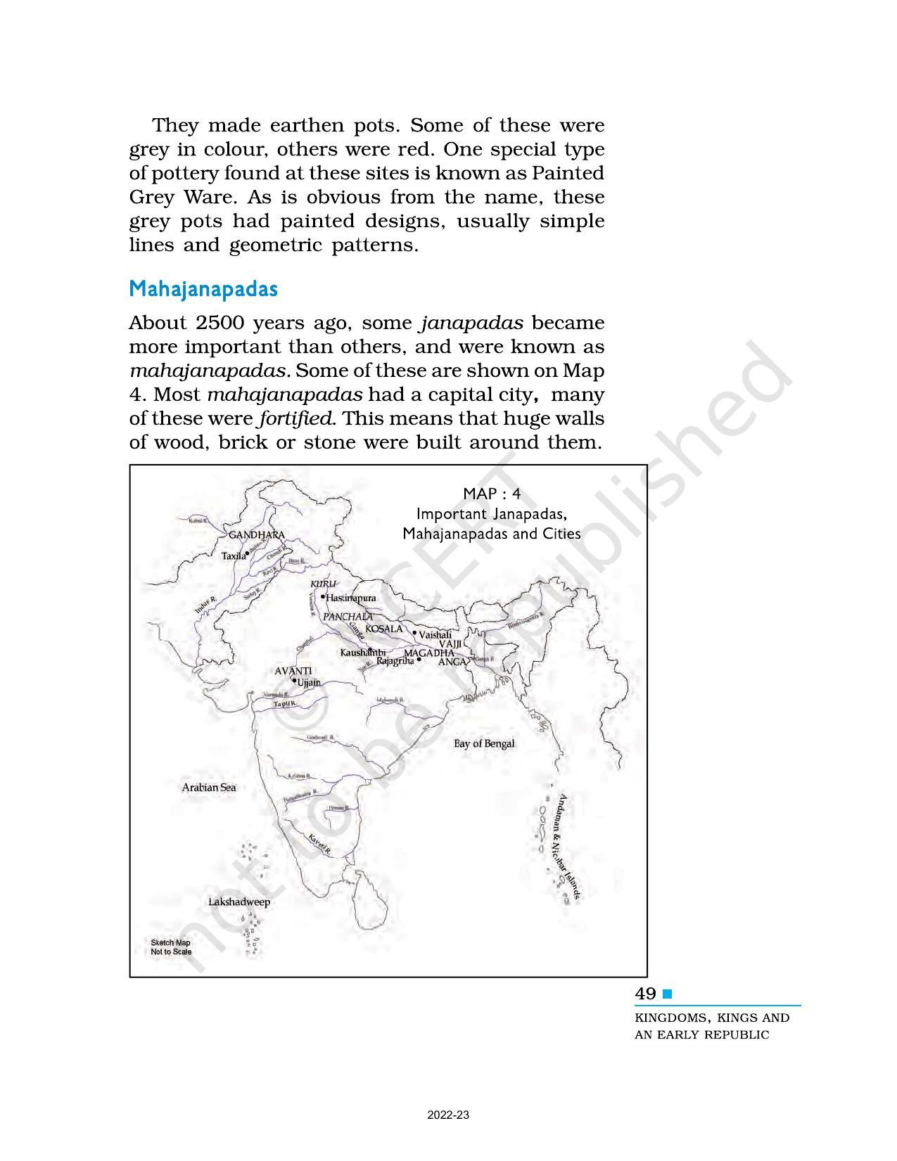 NCERT Book for Class 6 Social Science(History) : Chapter 5-Kingdoms, Kings and the Early Republic - Page 4